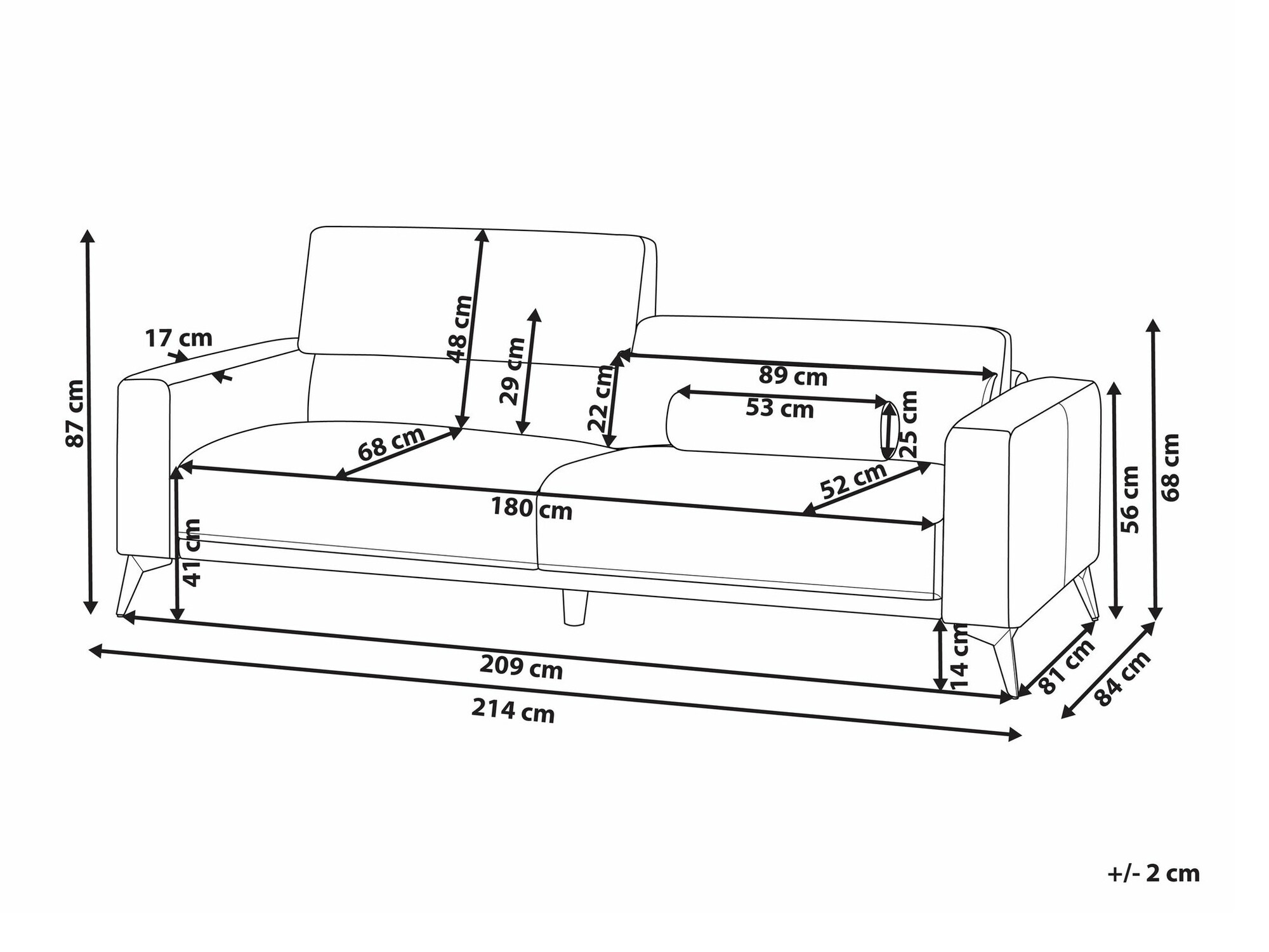 Kavč Berwyn 2354 (Bordeaux)