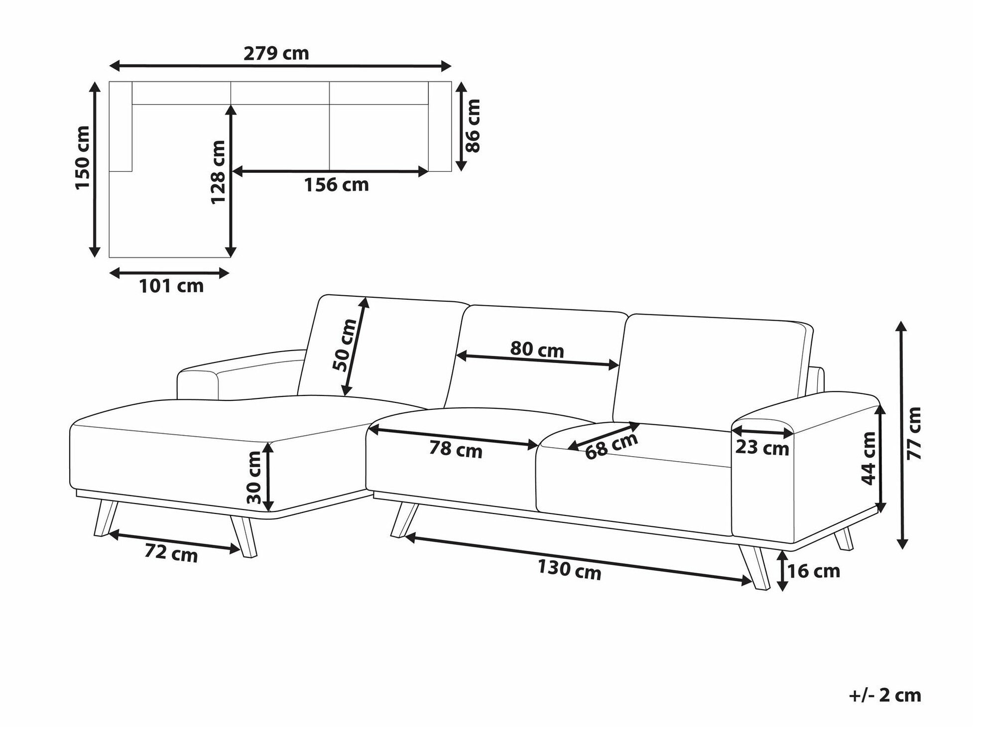 Kotna garnitura Berwyn 2363 (Bež)