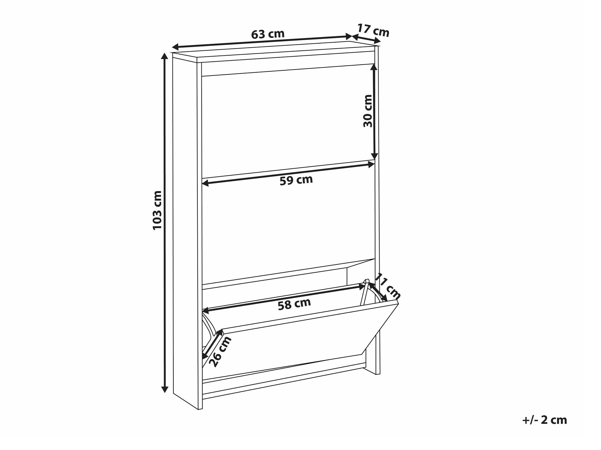 Omarica za čevlje Berwyn 2353 (Bela)