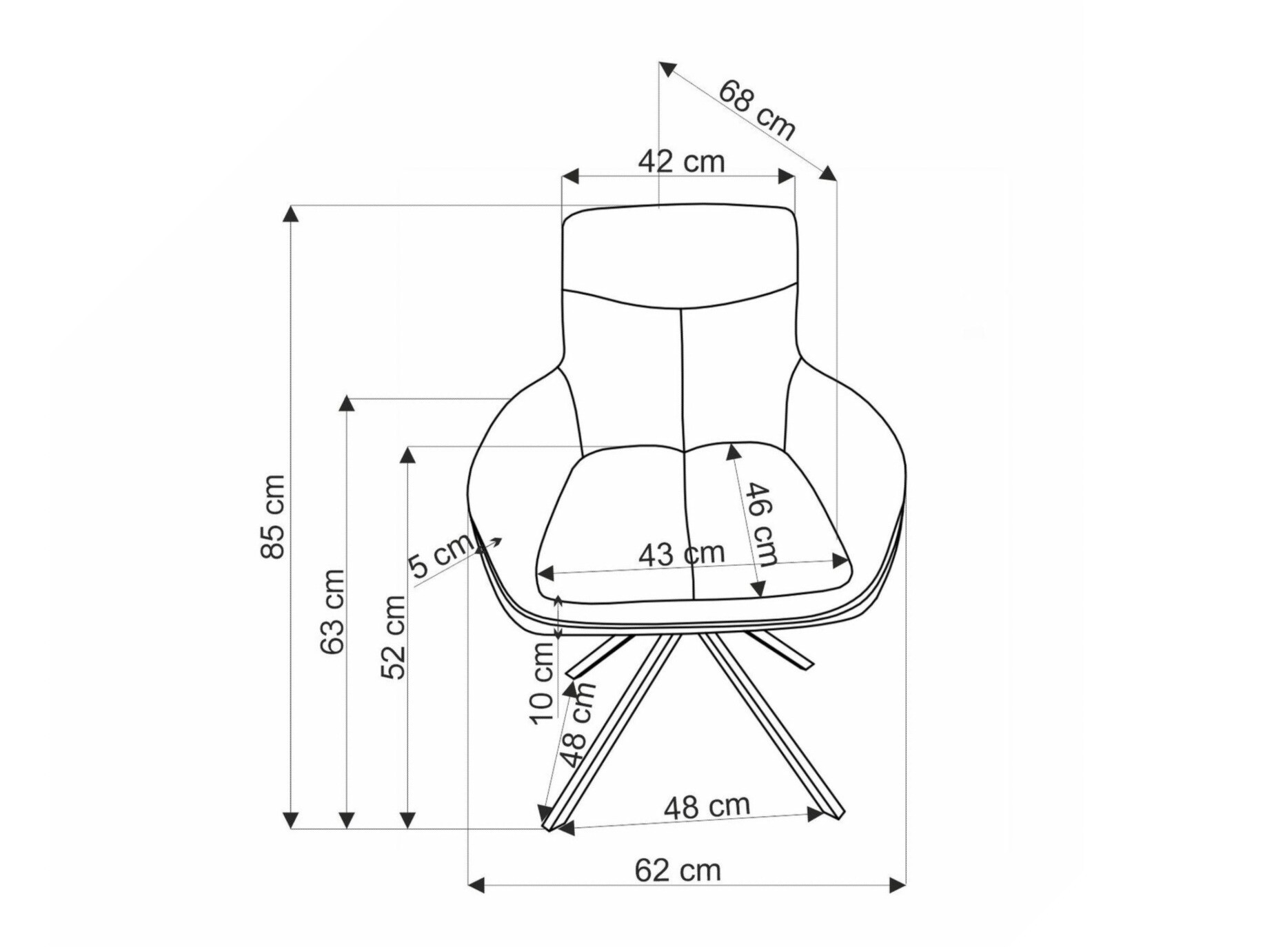 Stol Houston 1872 (Bež)