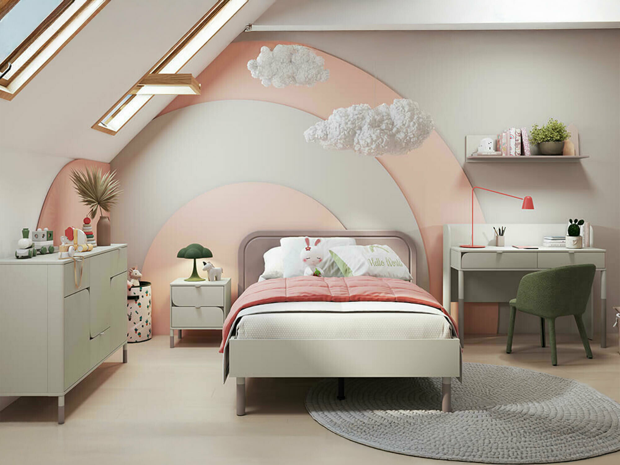 Komplet pohištva za otroško sobo Lomsono 119