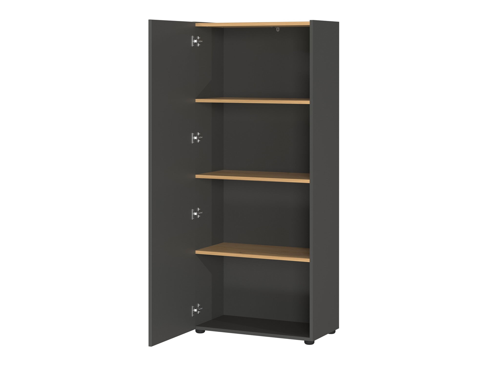 Komplet za domačo pisarno Evarsoa 105 (Grafit + Navarra hrast)