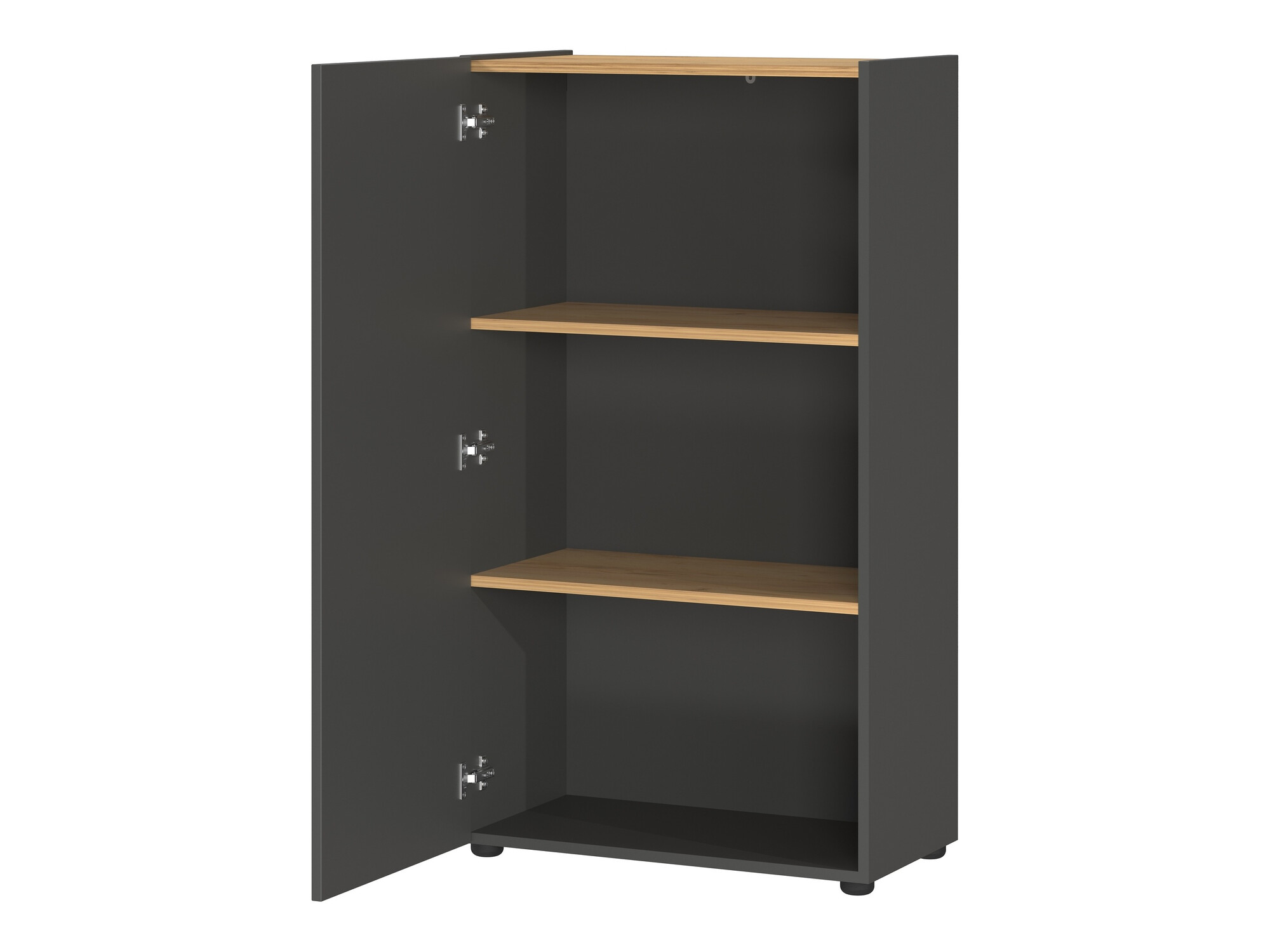 Komplet za domačo pisarno Evarsoa 106 (Grafit + Navarra hrast)