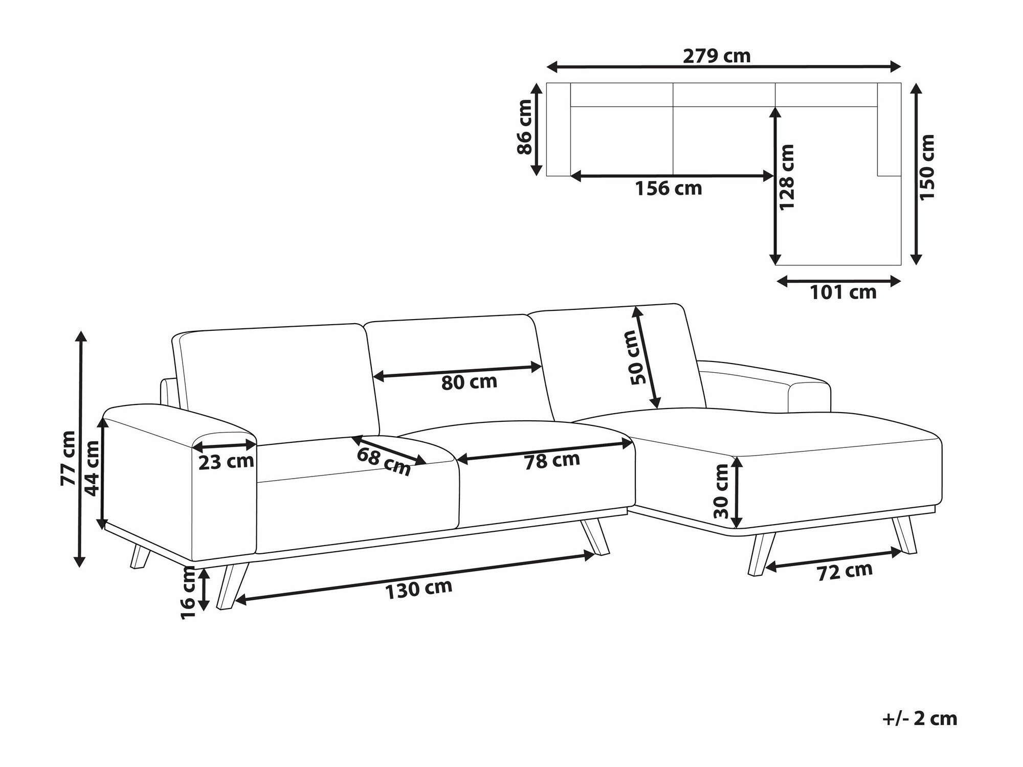 Kotna garnitura Berwyn 2363 (Bež)