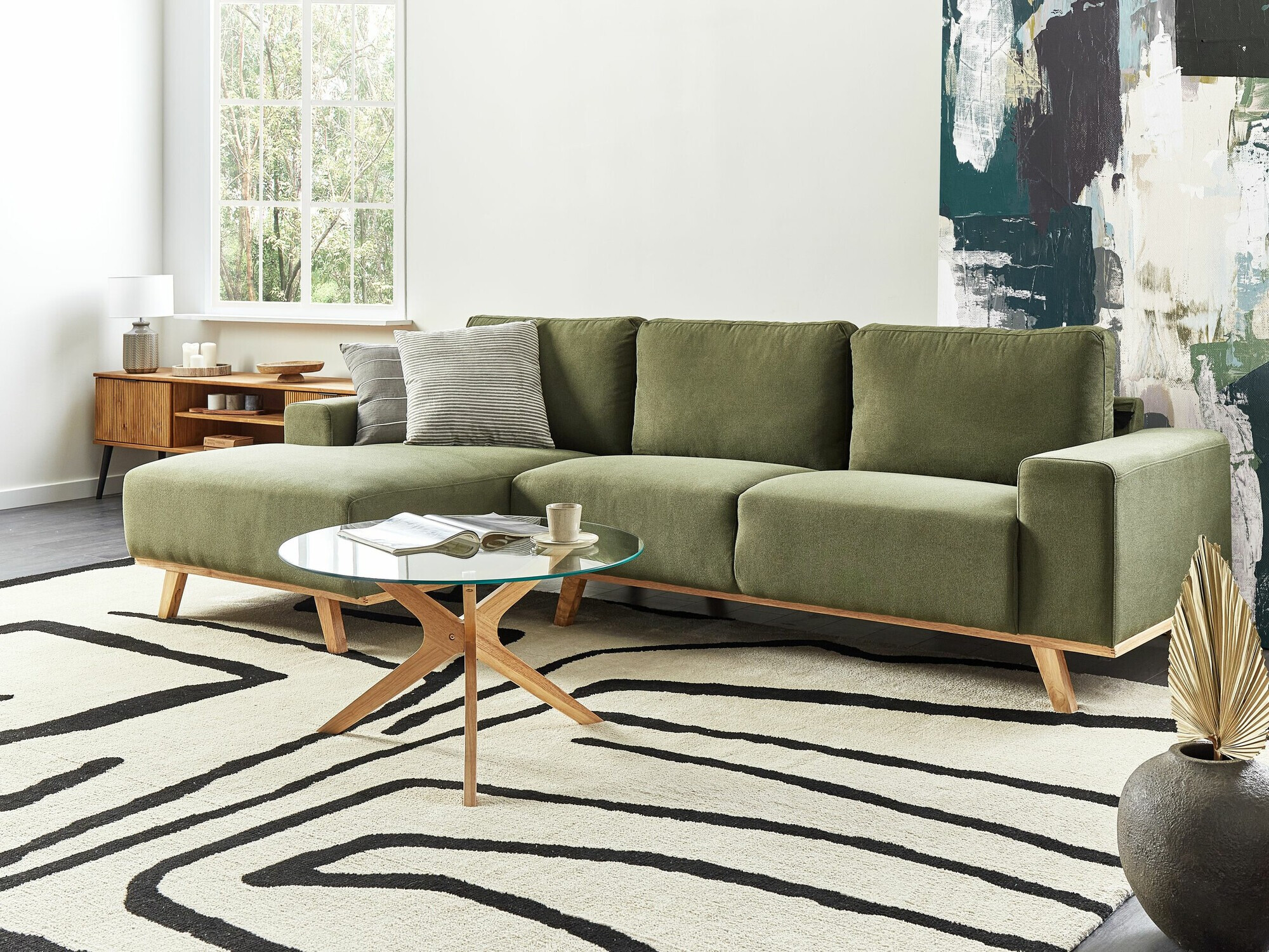 Kotna garnitura Berwyn 2363 (Zelena)