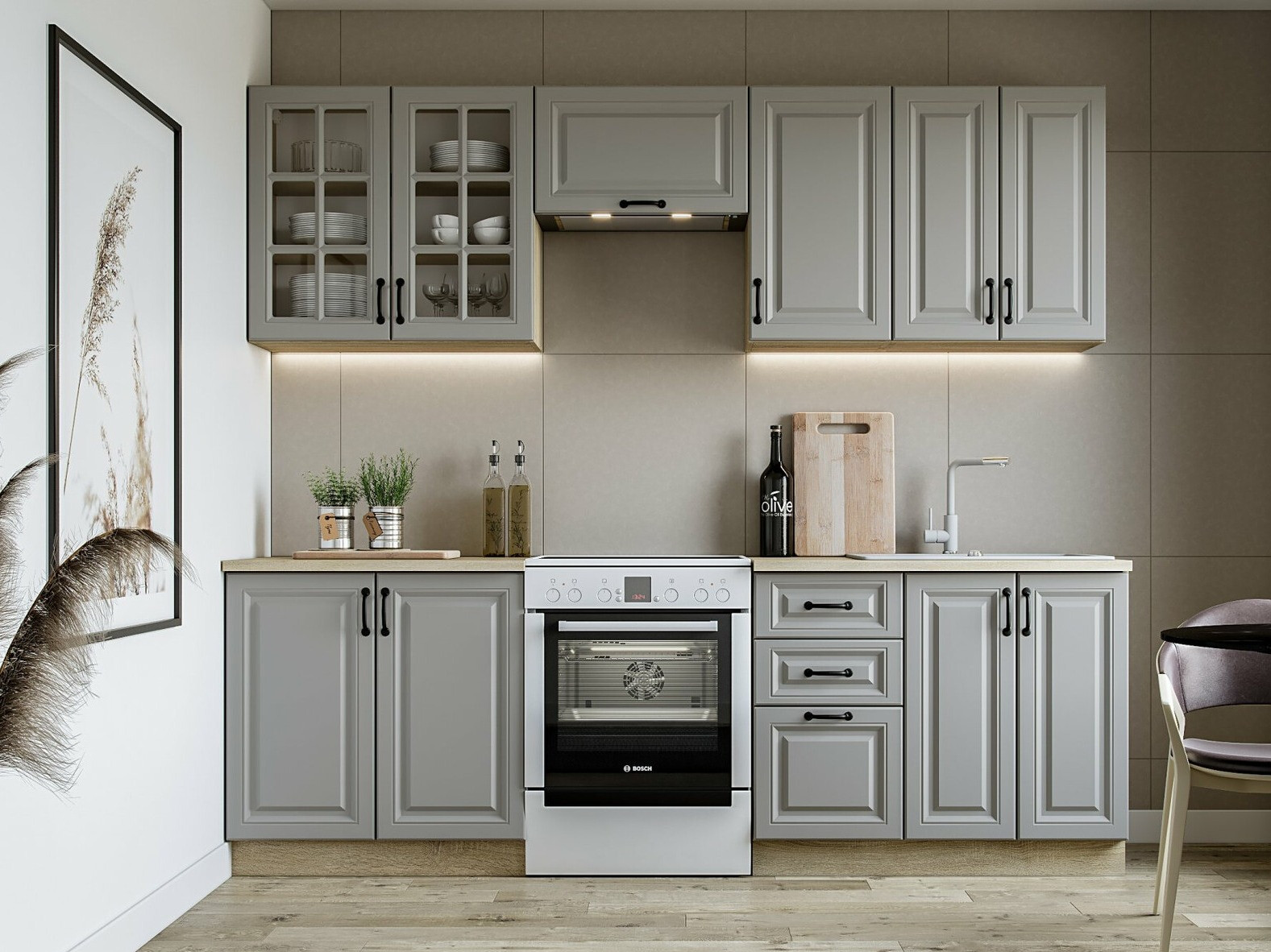 Kuhinjski blok Houston 1877 (Siva)