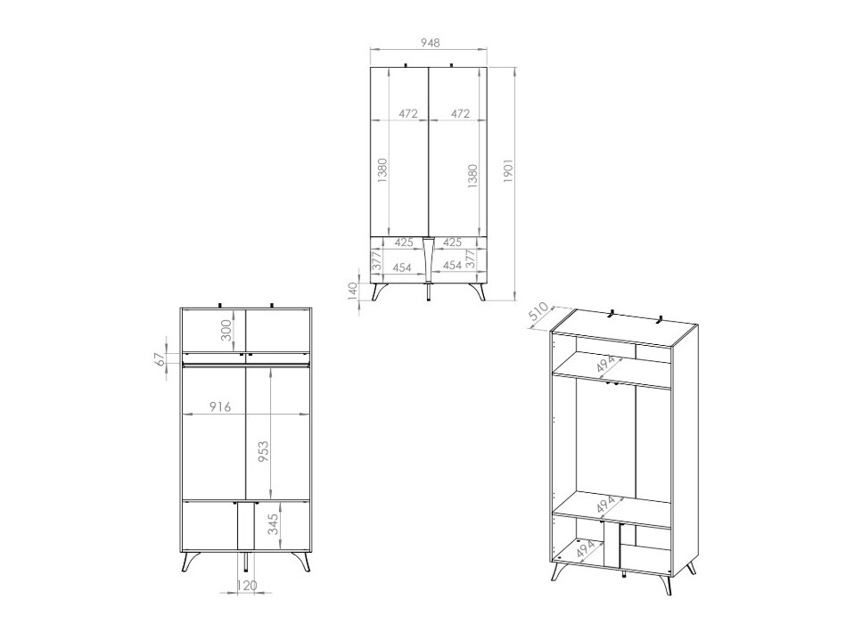 Garderobna omara Verenoa 100
