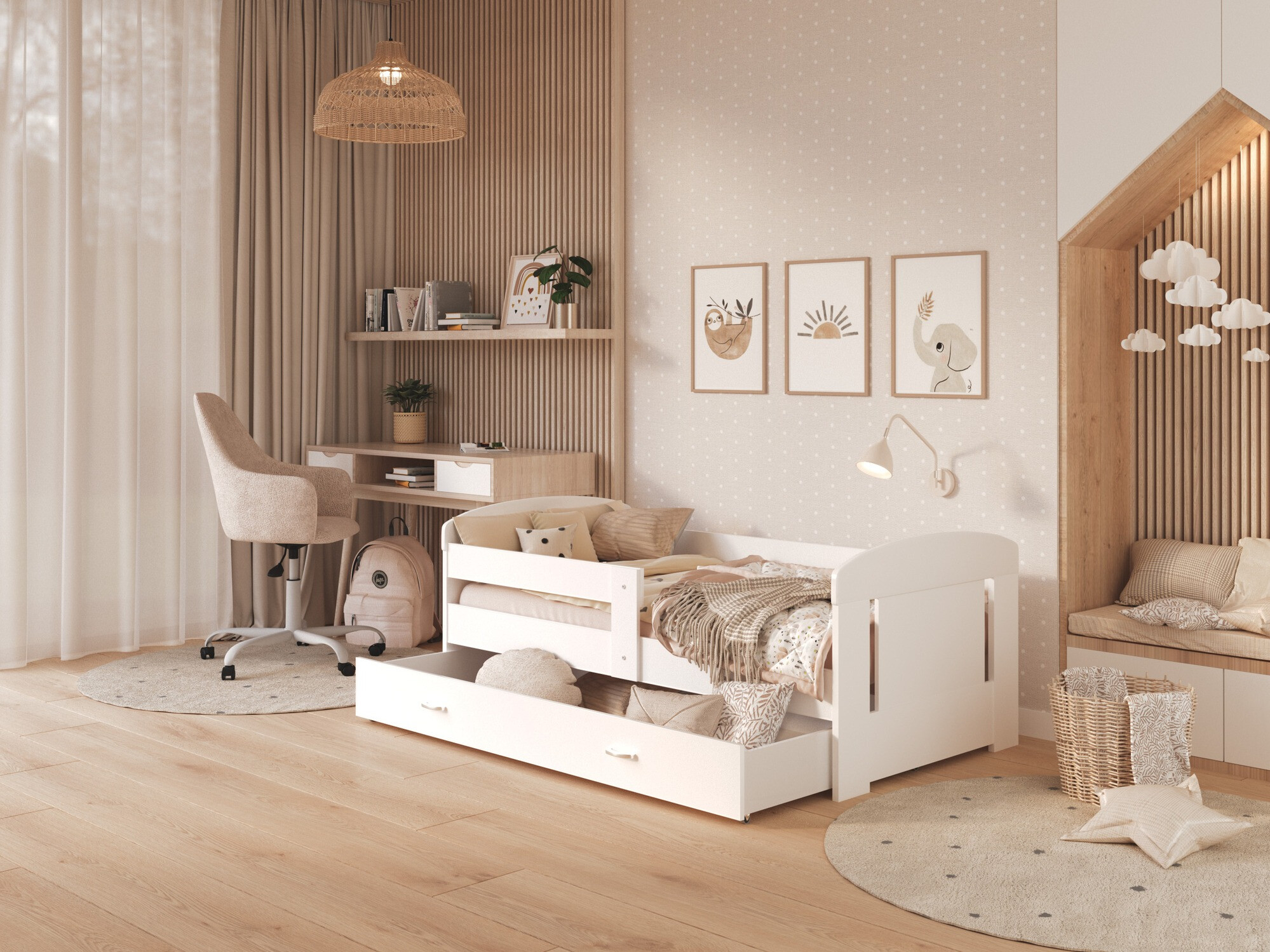 Postelja Tentive 100 (Bela)