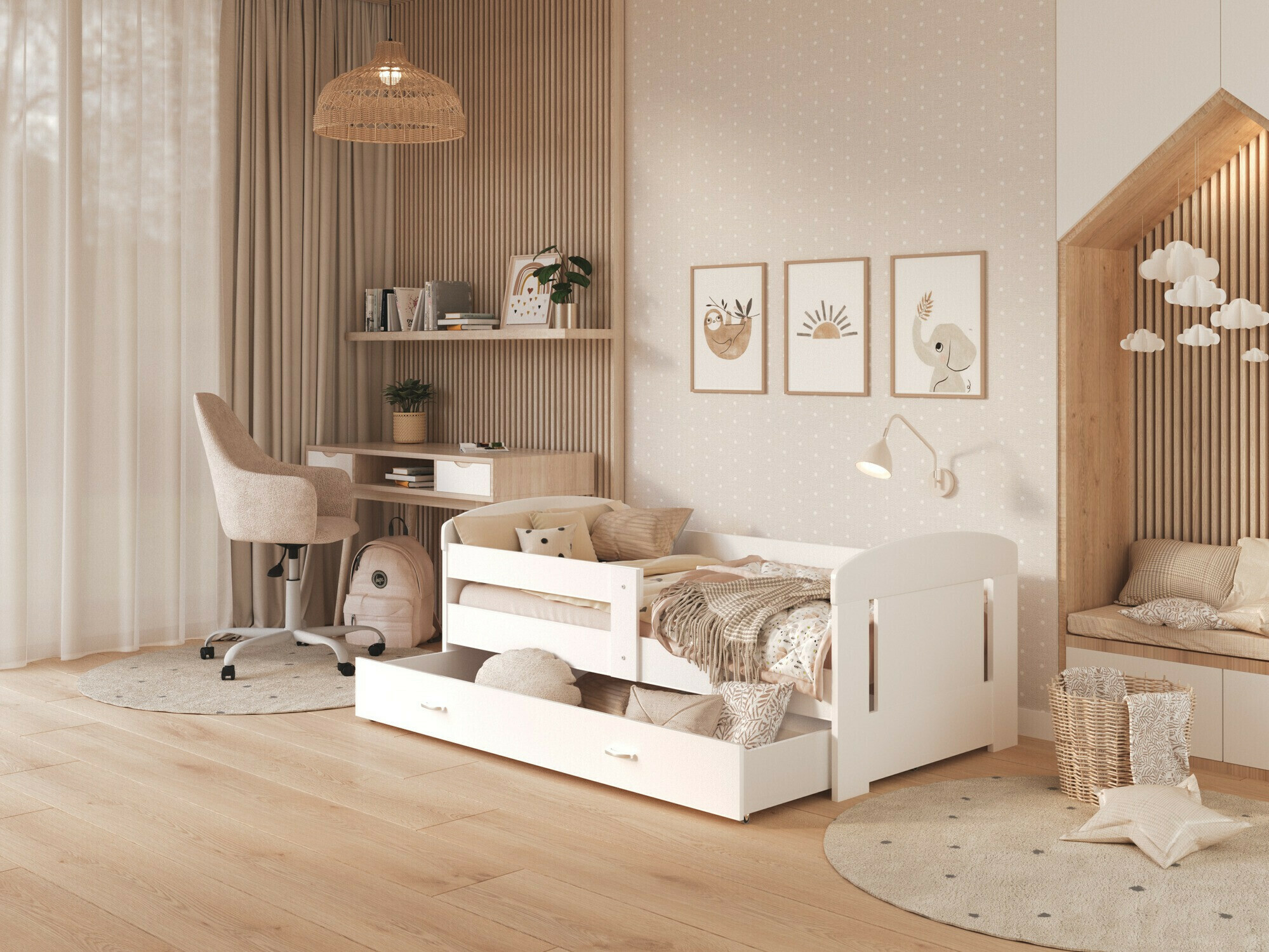 Postelja Tentive 100 (Bela)