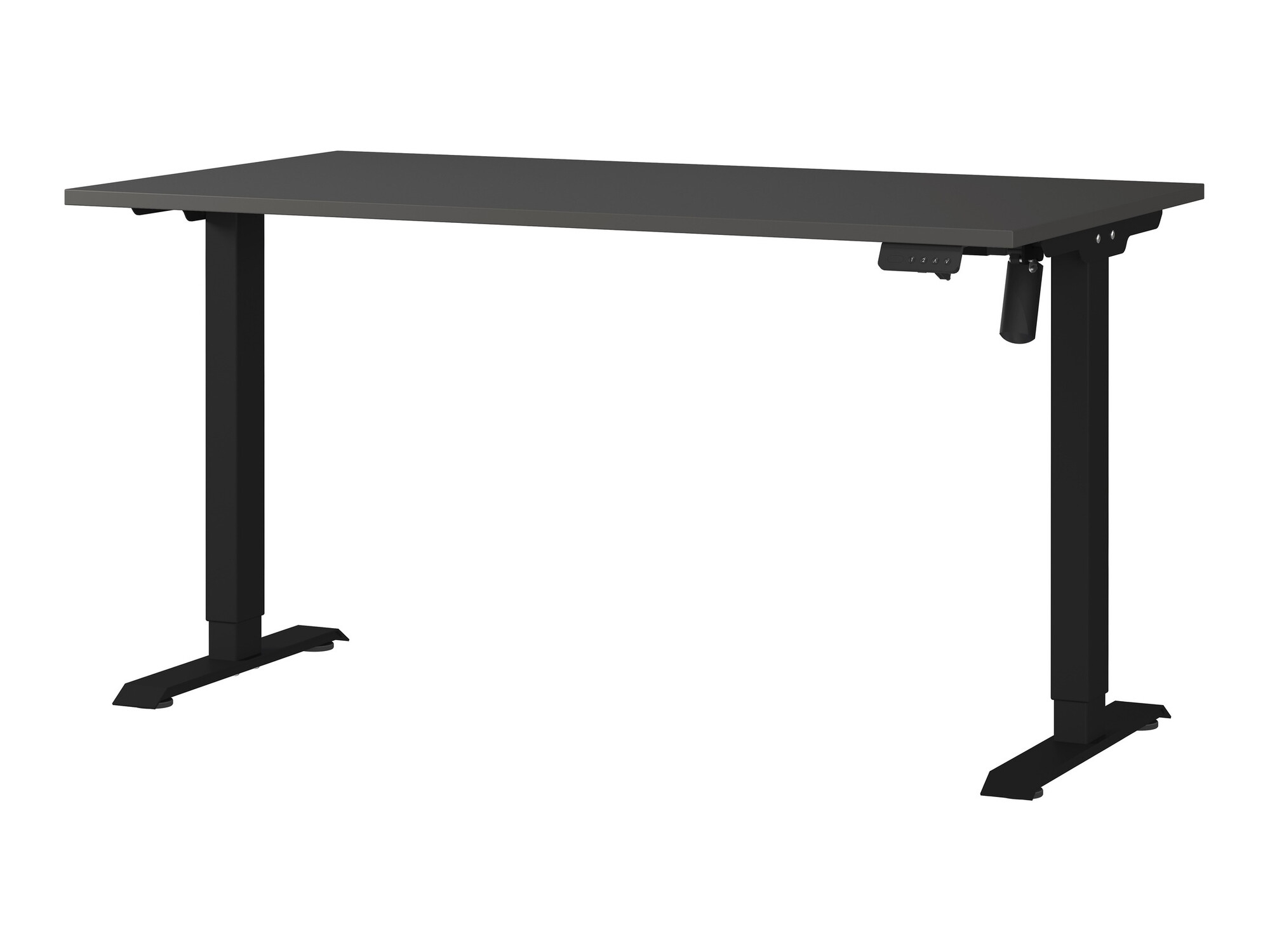 Komplet za domačo pisarno Evarsoa 107 (Grafit + Navarra hrast)