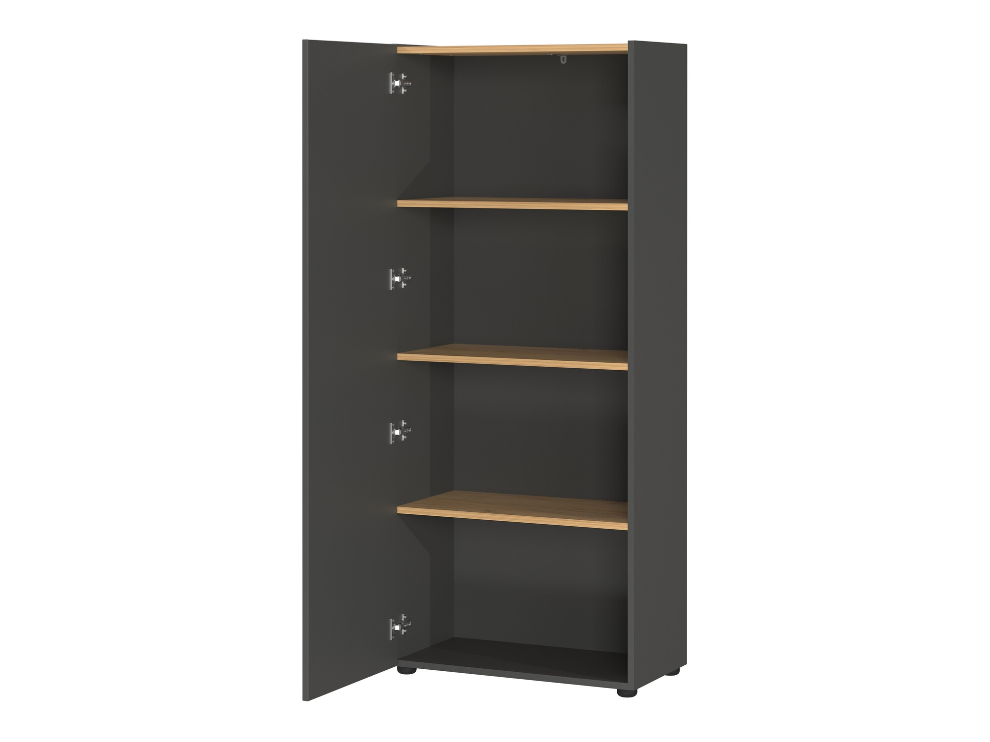 Komplet za domačo pisarno Evarsoa 107 (Grafit + Navarra hrast)