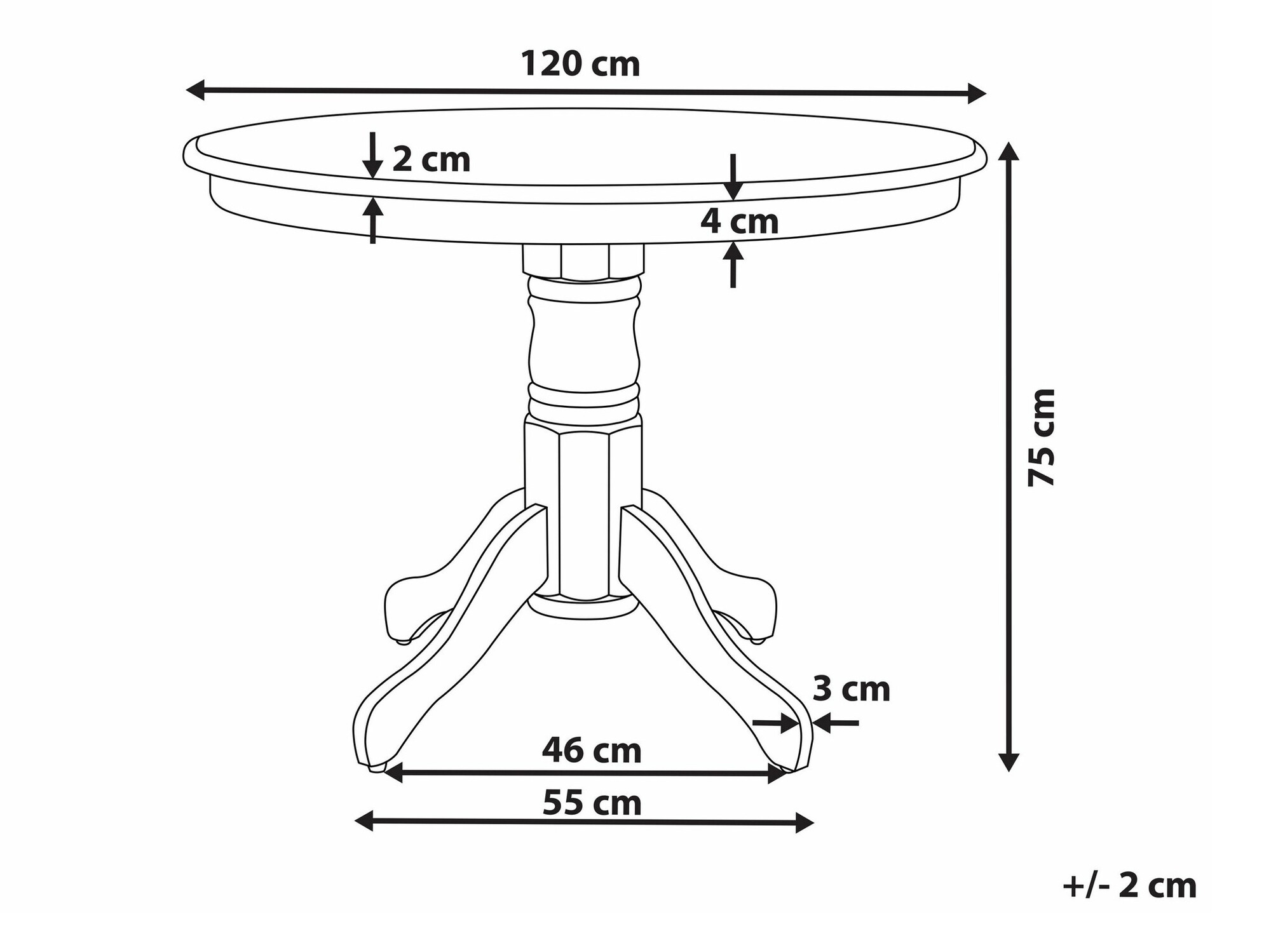 Miza Berwyn 2369 (Črna)