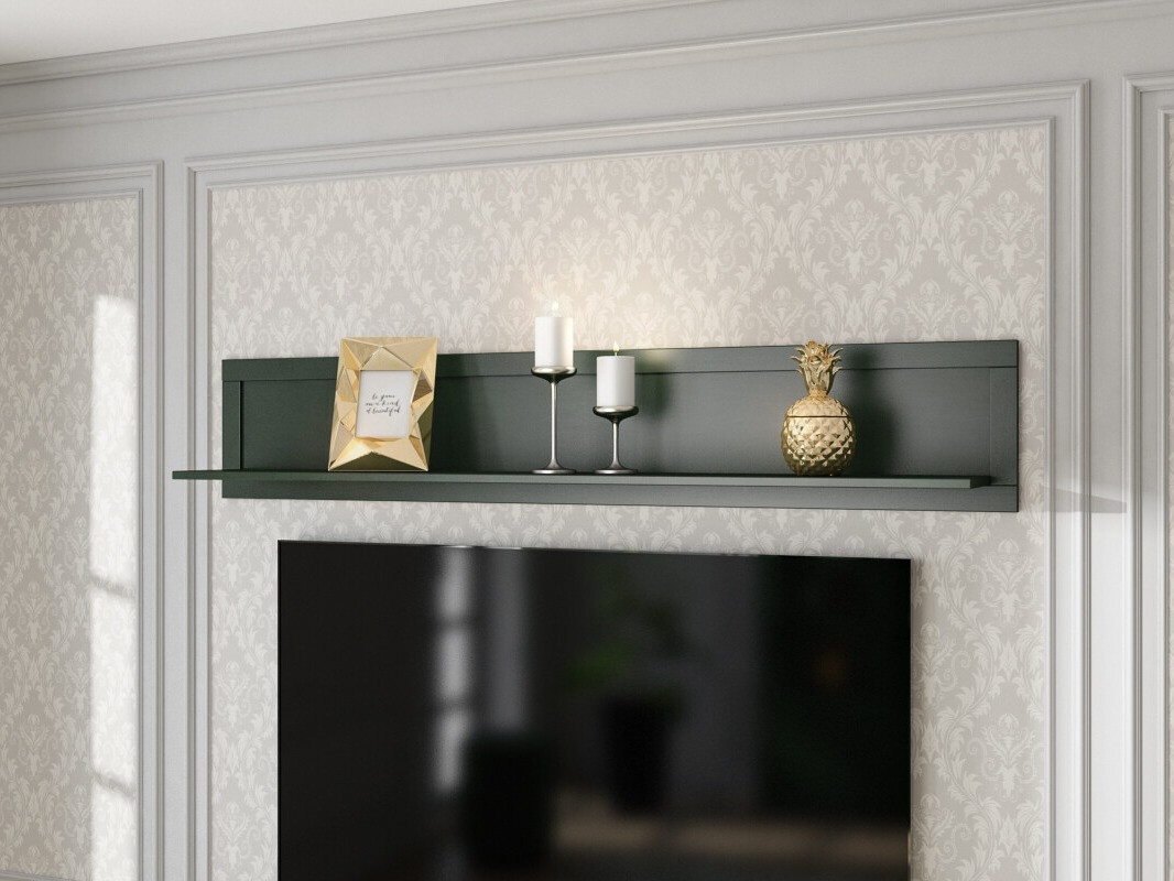 Stenska polica Tolnue 100 (Temno zelena)