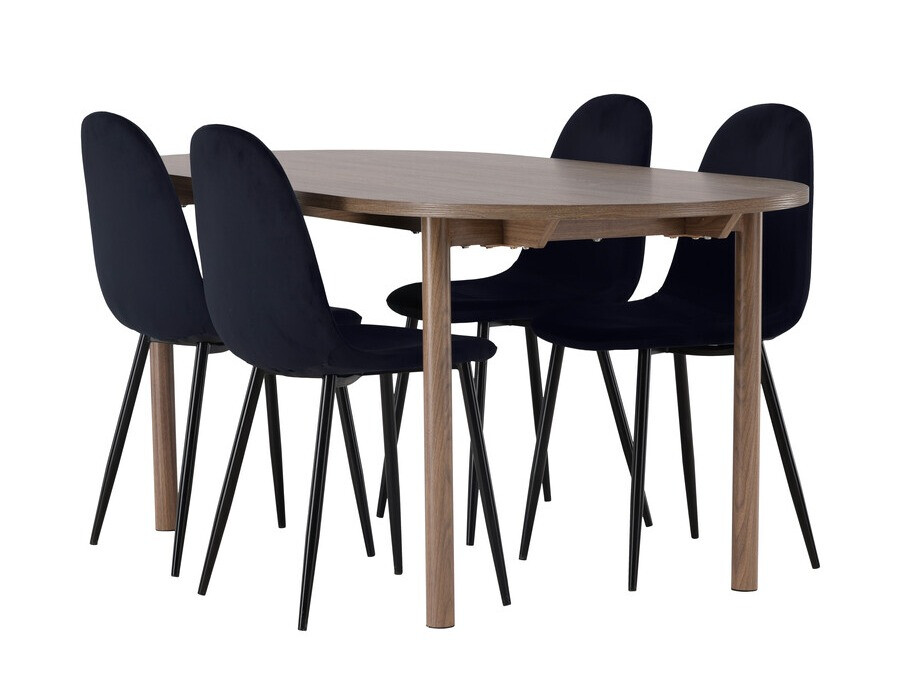 Jedilniški komplet Dallas 4612 (Rjava)