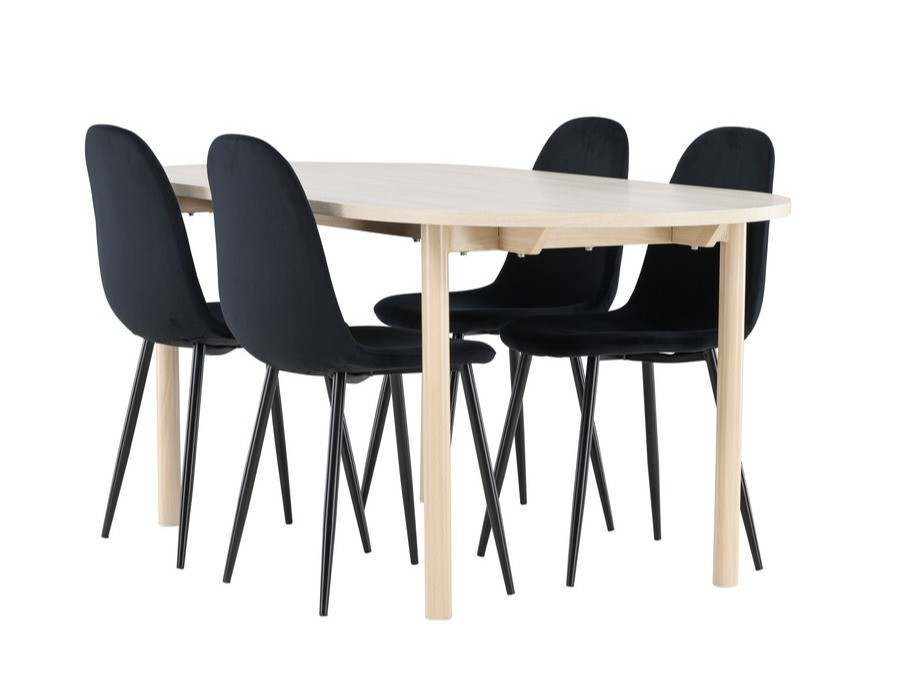 Jedilniški komplet Dallas 4612 (Svetlo rjava)