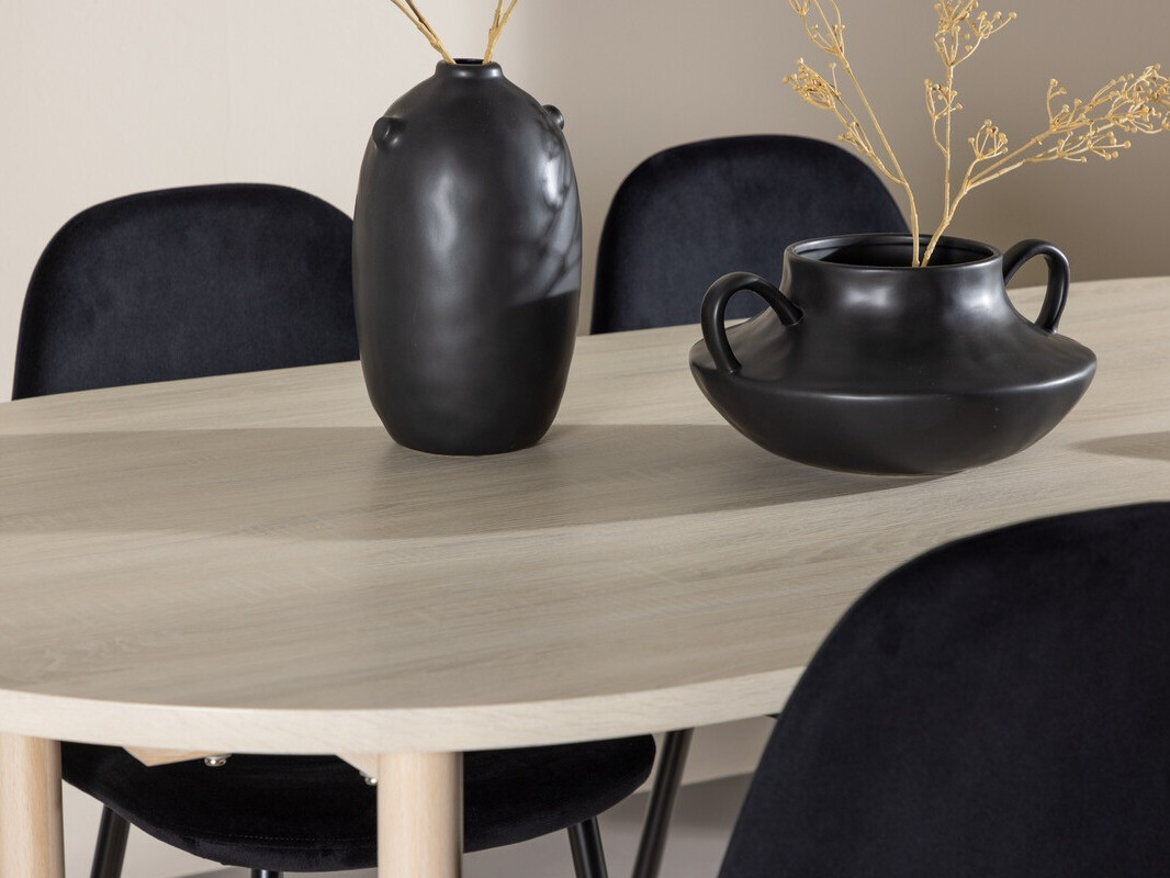 Jedilniški komplet Dallas 4612 (Svetlo rjava)