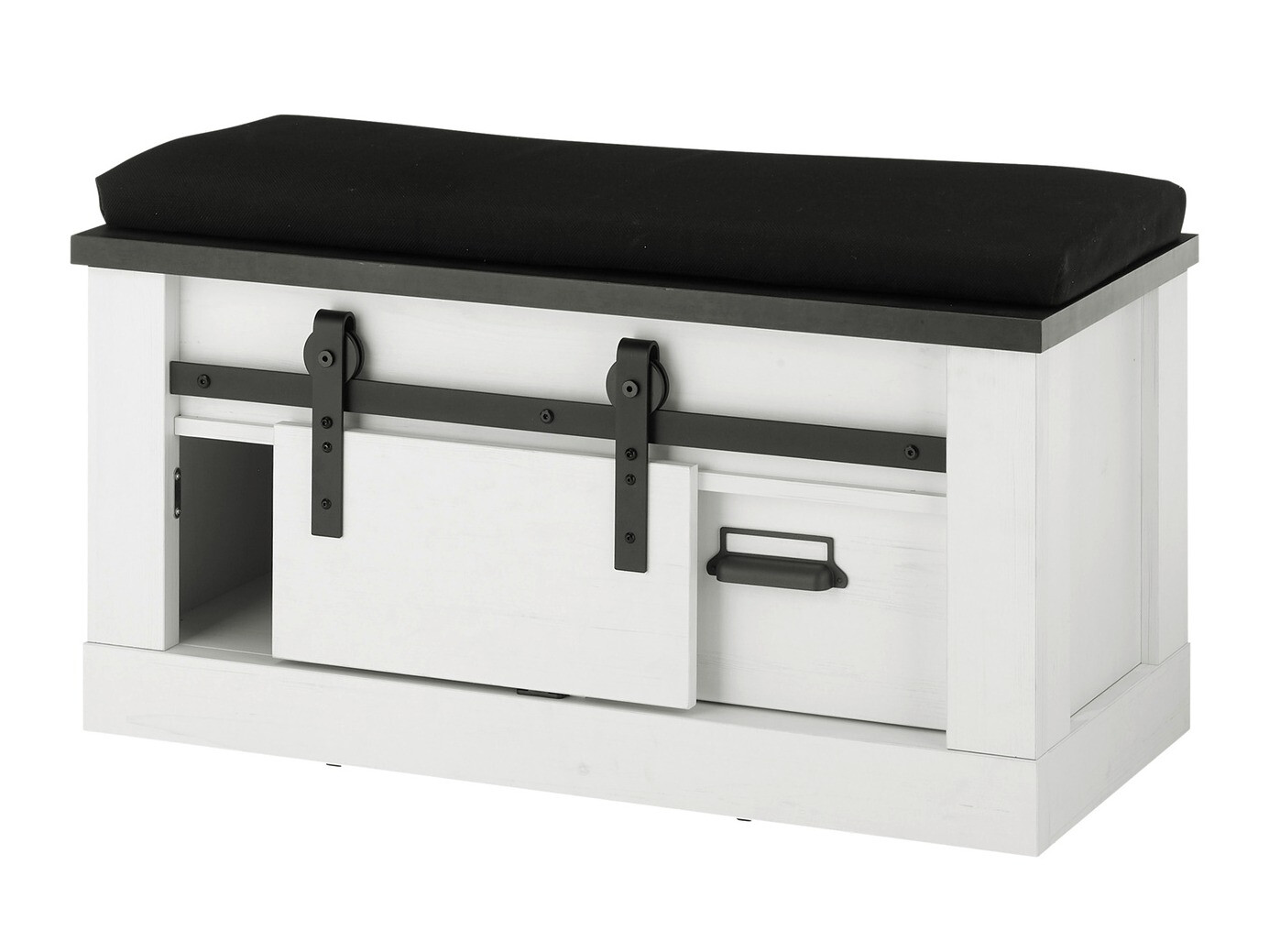 Komplet za predsobo Cirtale 130 (Beljen bor + Antracit)