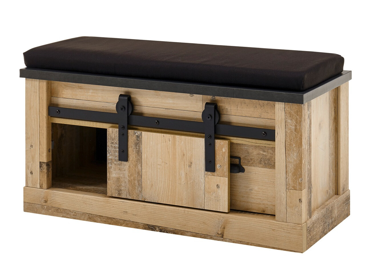 Komplet za predsobo Cirtale 130 (Rustikalen les + Antracit)