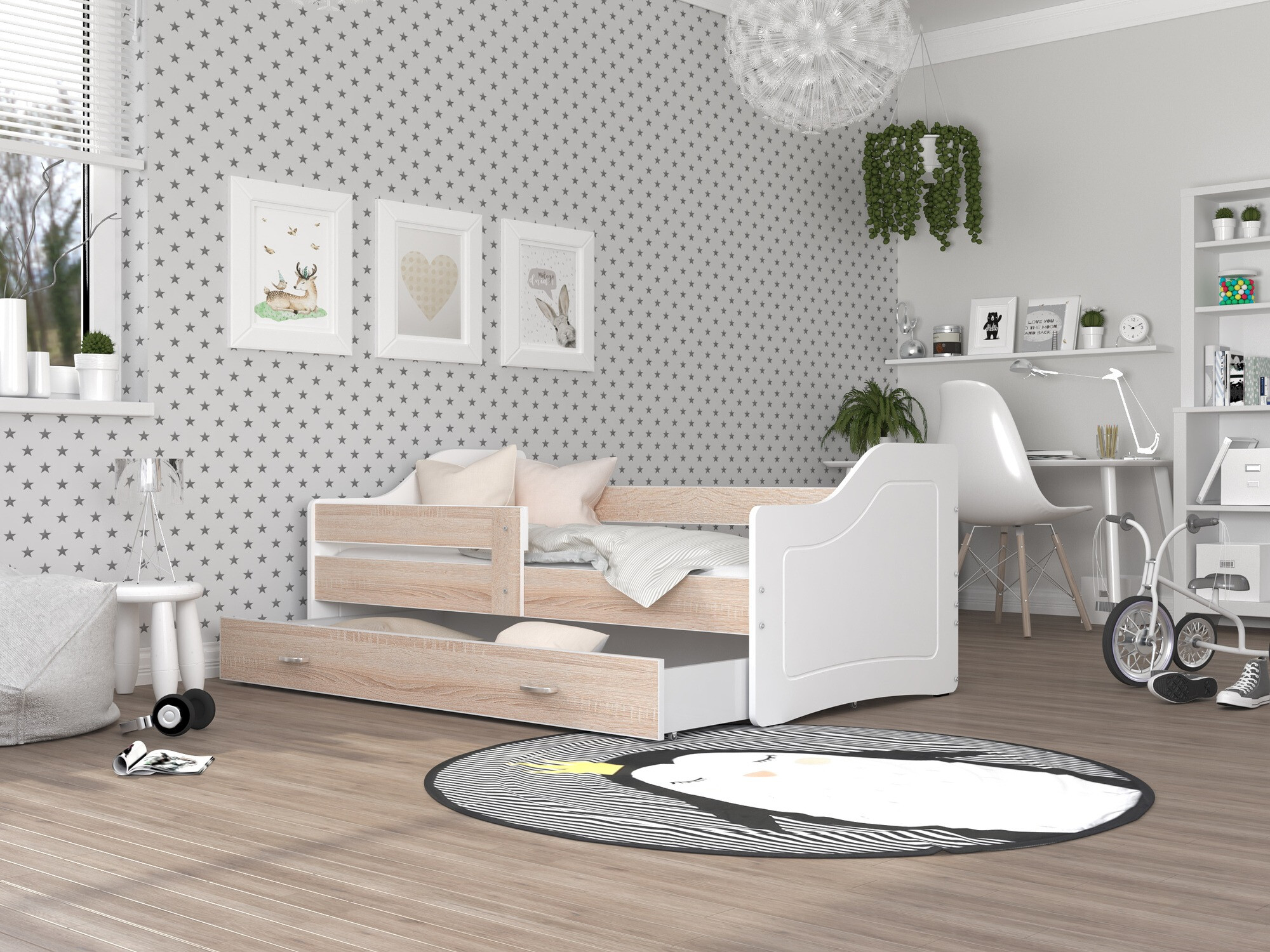 Postelja Aurora 136 (Sonoma hrast)