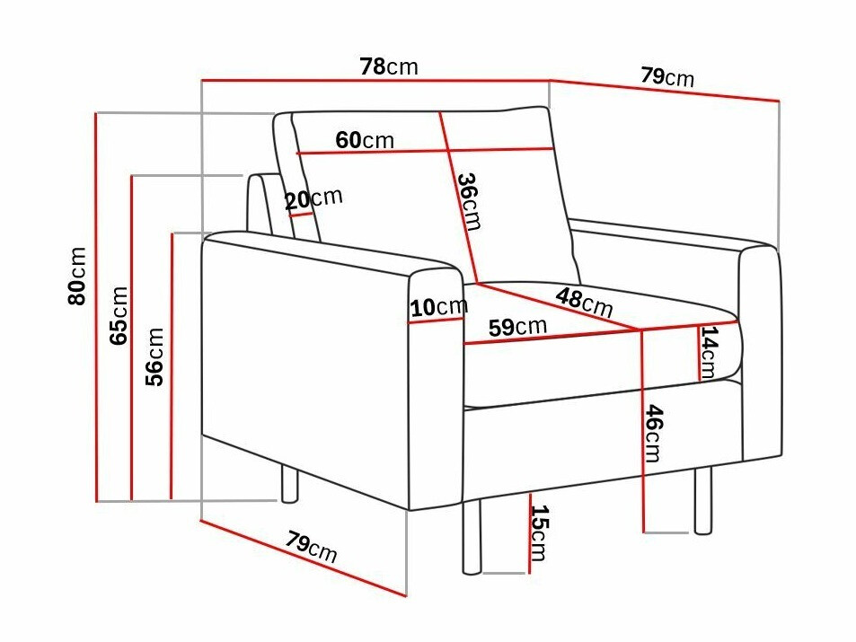 Fotelj Tenfloa 102 (Lincoln 03)