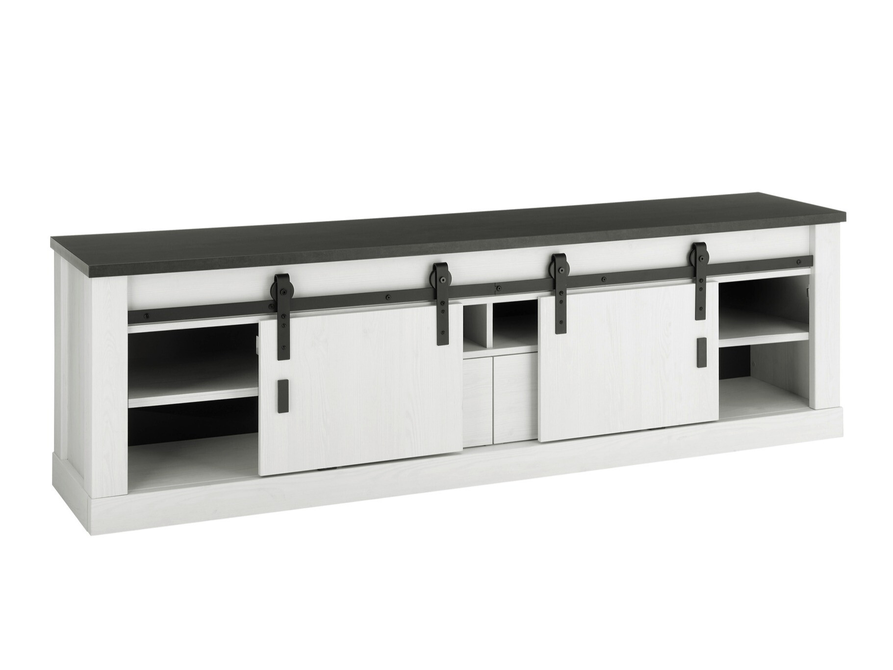 Komplet za dnevno sobo Cirtale 132 (Beljen bor + Antracit)