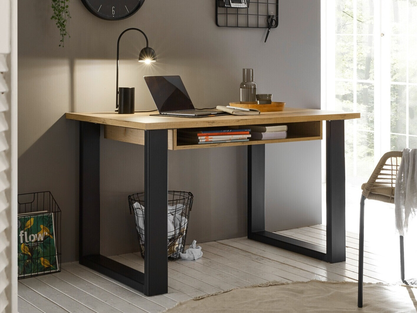 Pisalna miza Cirtale 101 (Rustikalen les + Antracit)