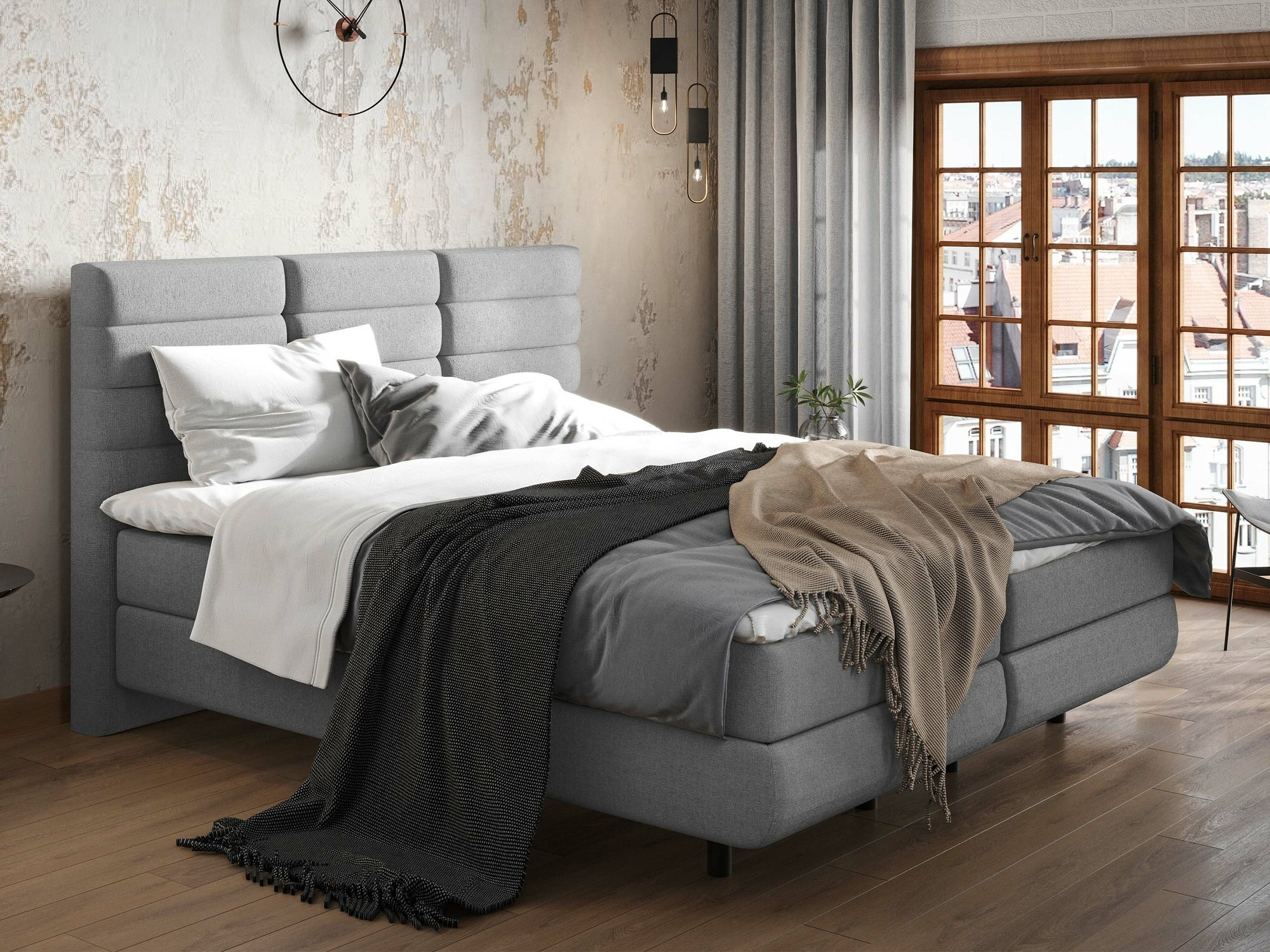 Boxspring postelja ComfiDream 180 (Barrel 90)