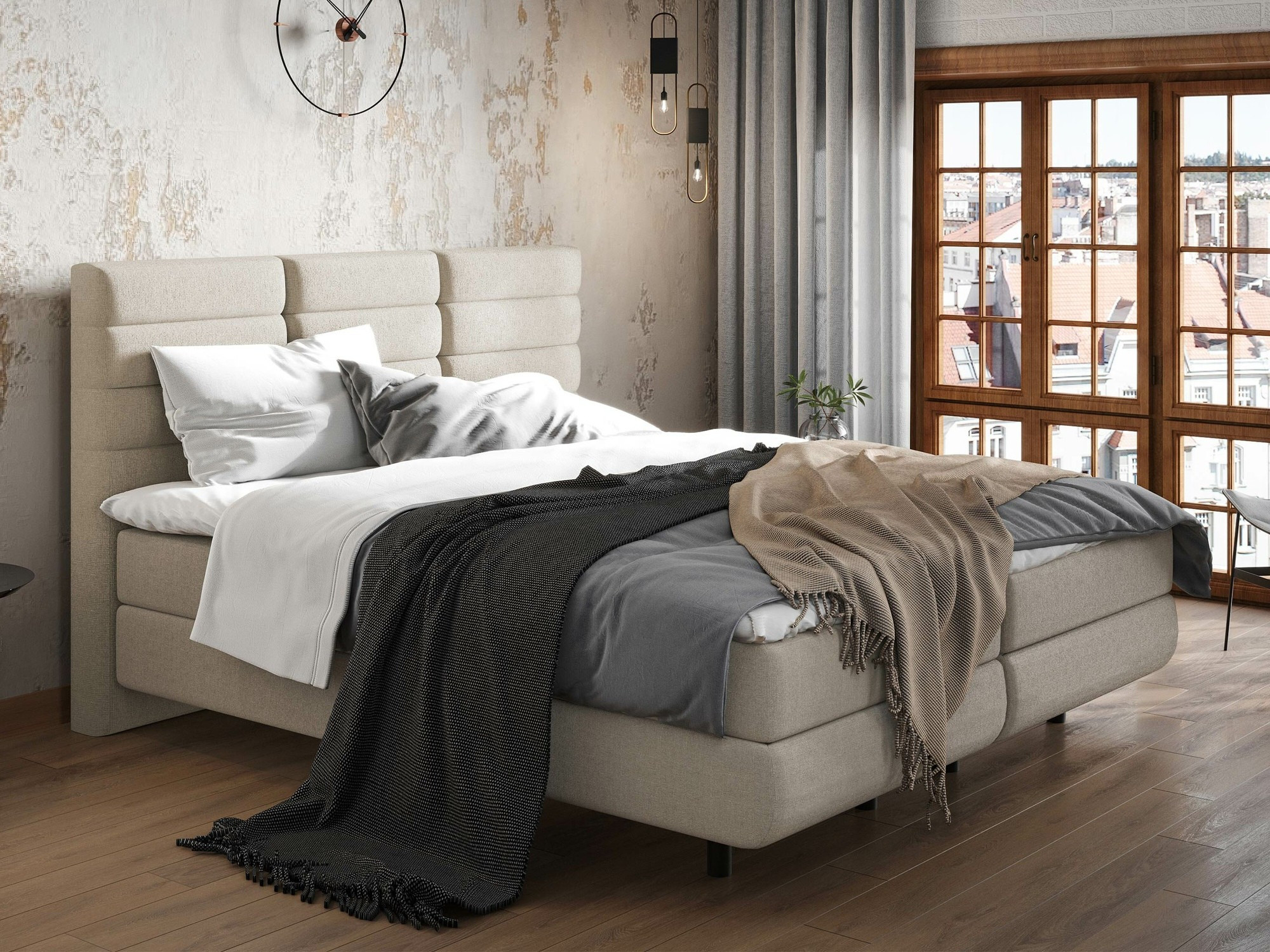 Boxspring postelja ComfiDream Serena (Barrel 04)