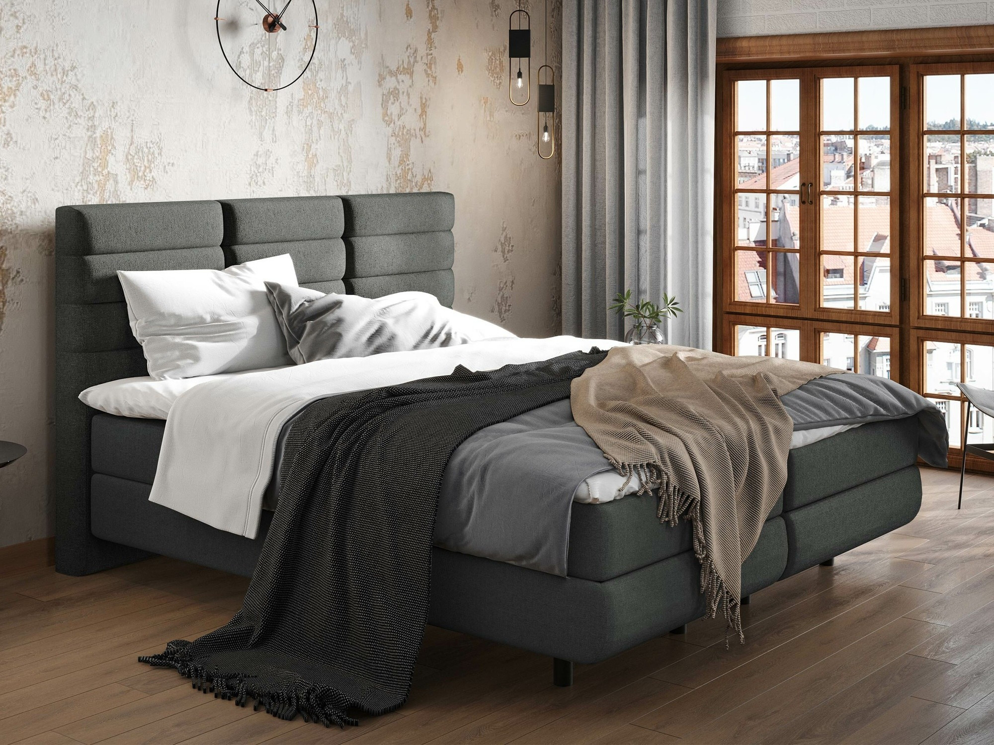 Boxspring postelja ComfiDream Serena (Barrel 97)