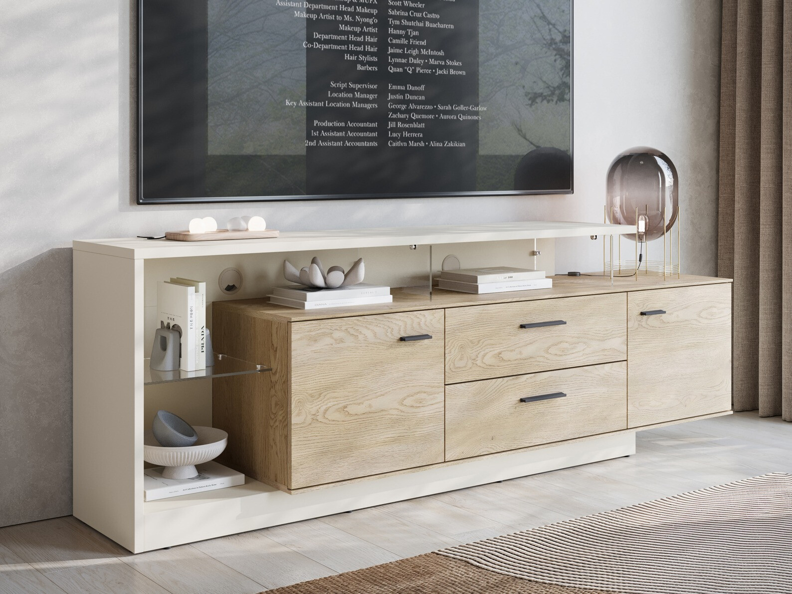 TV-omarica Ontario 137 (Kašmir + Sonoma hrast)