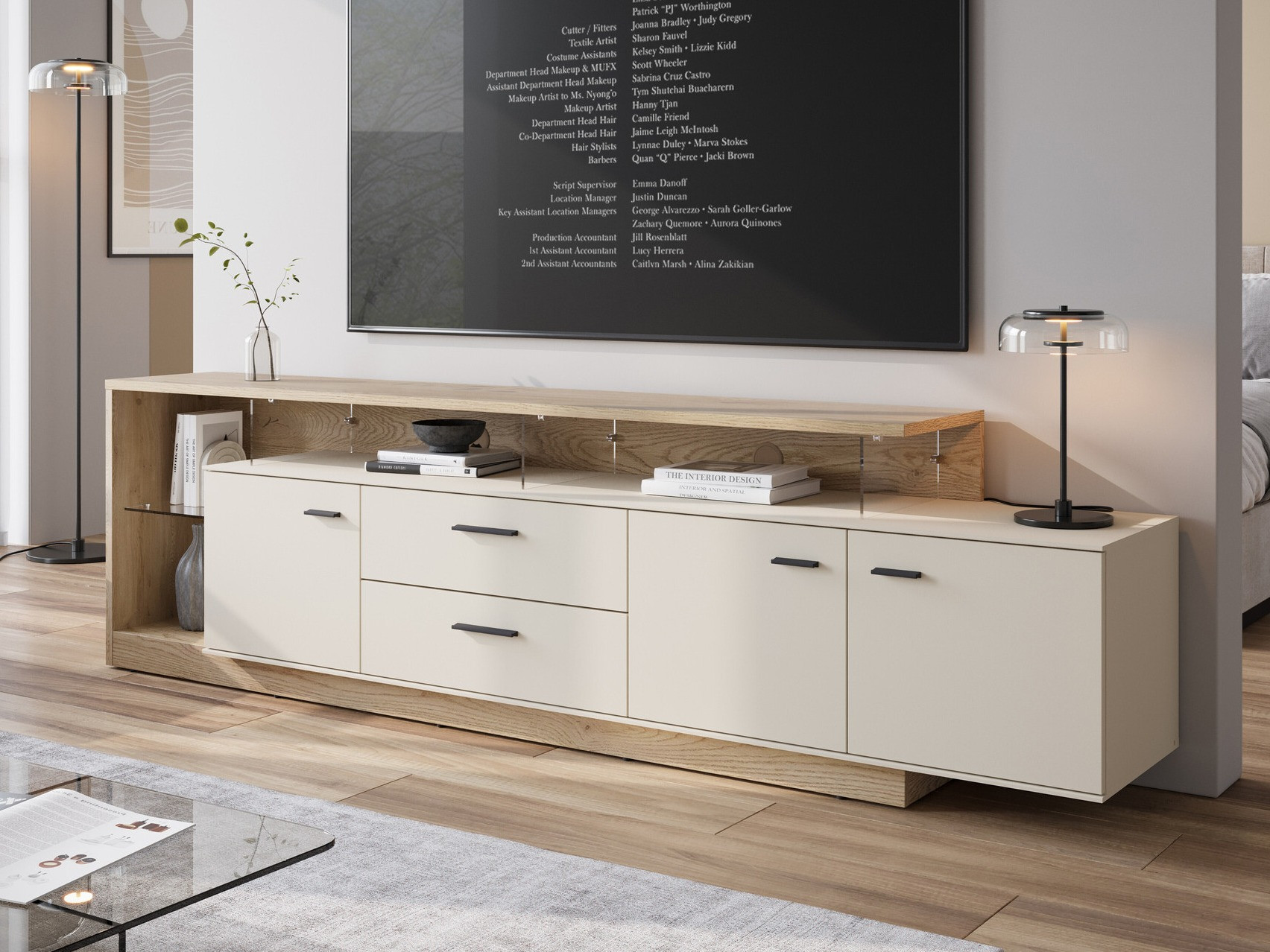 TV-omarica Ontario 138 (Sonoma hrast + Kašmir)