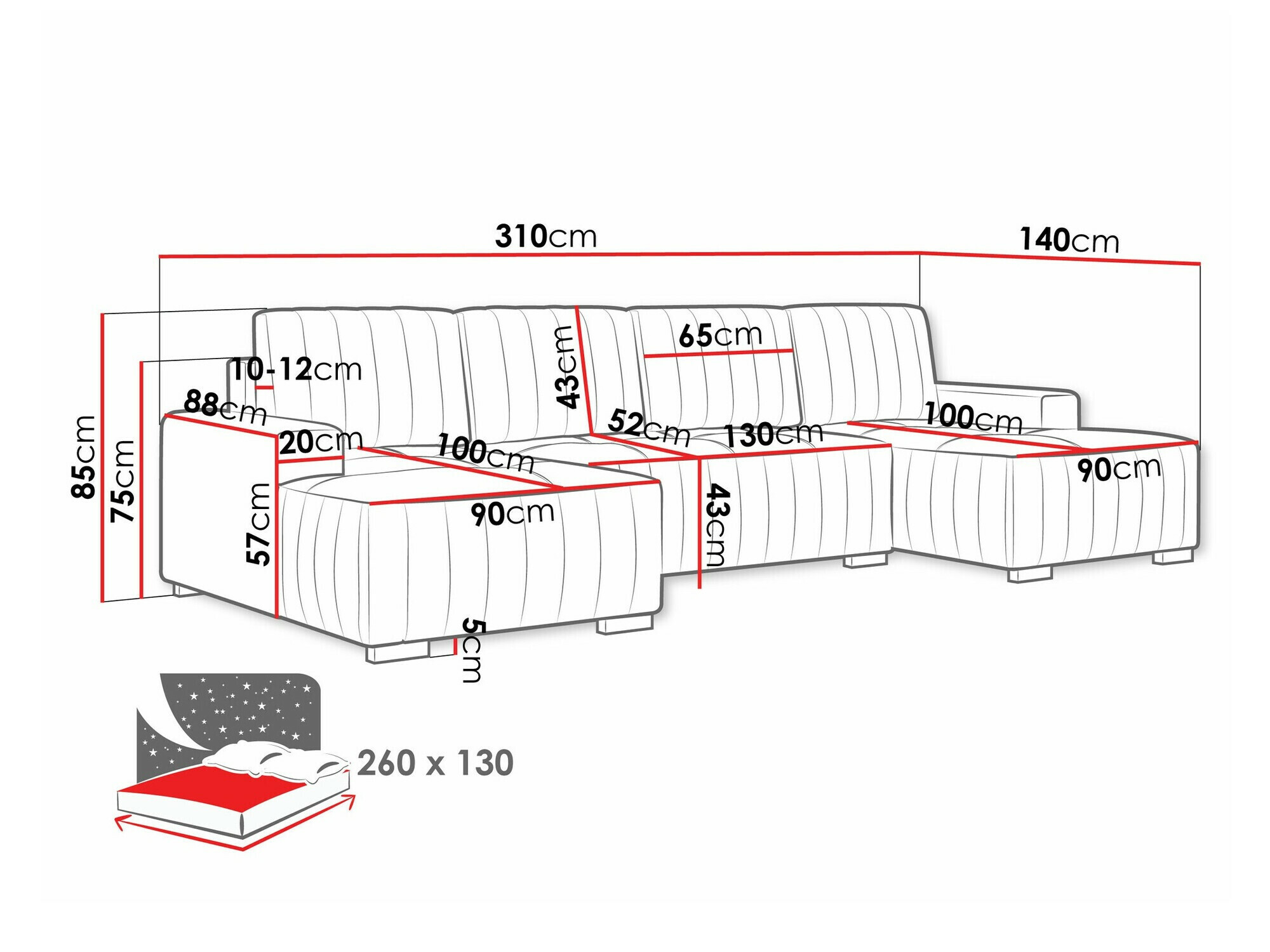 Kotna garnitura Columbus 232 (Manila 05)