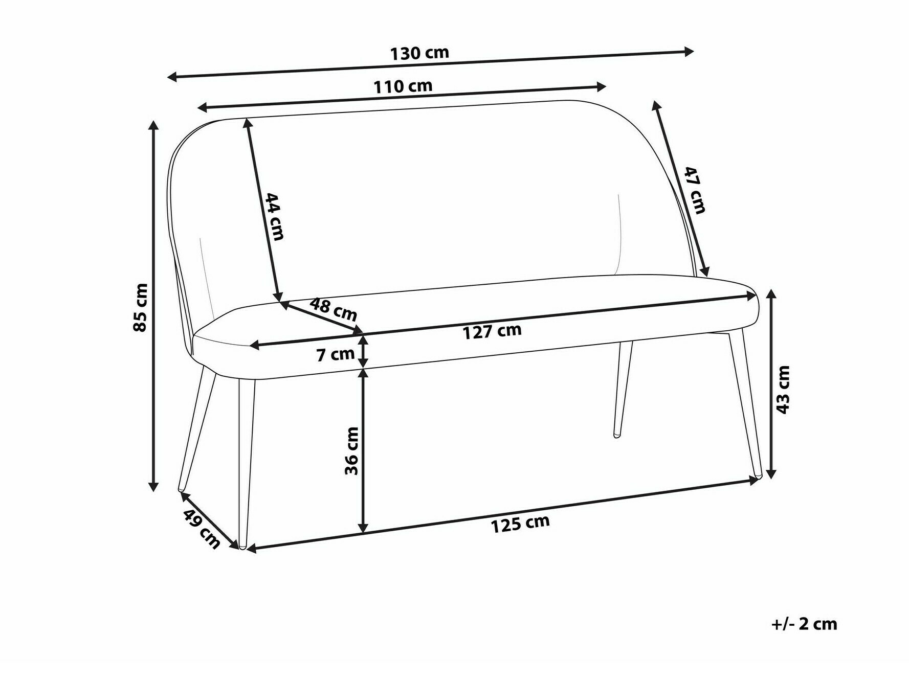 Klop z oblazinjenjem Berwyn 2379 (Rjava)