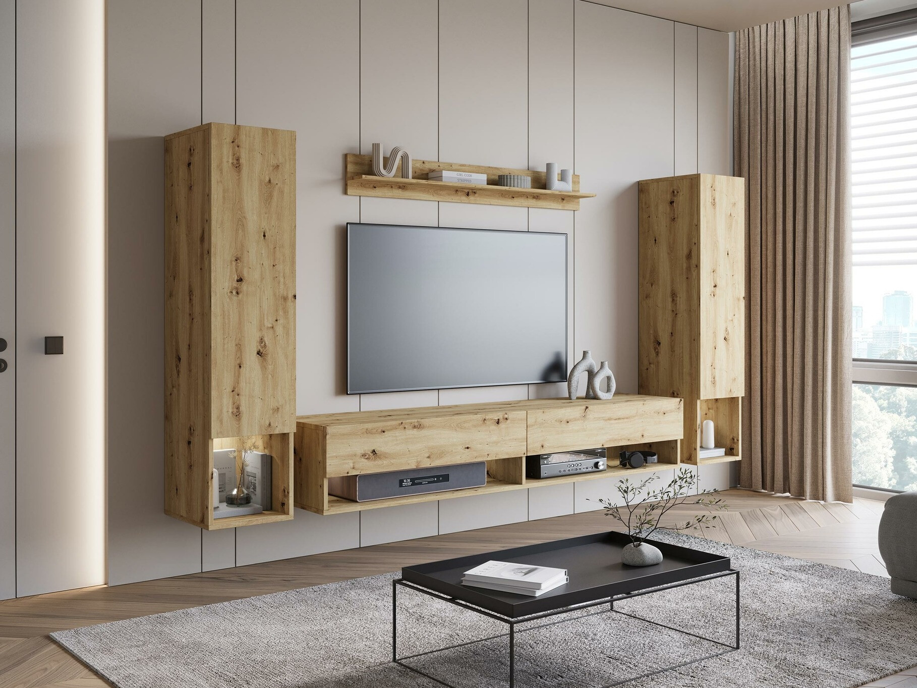 Komplet za dnevno sobo Sarasota 176 (Artisan hrast)