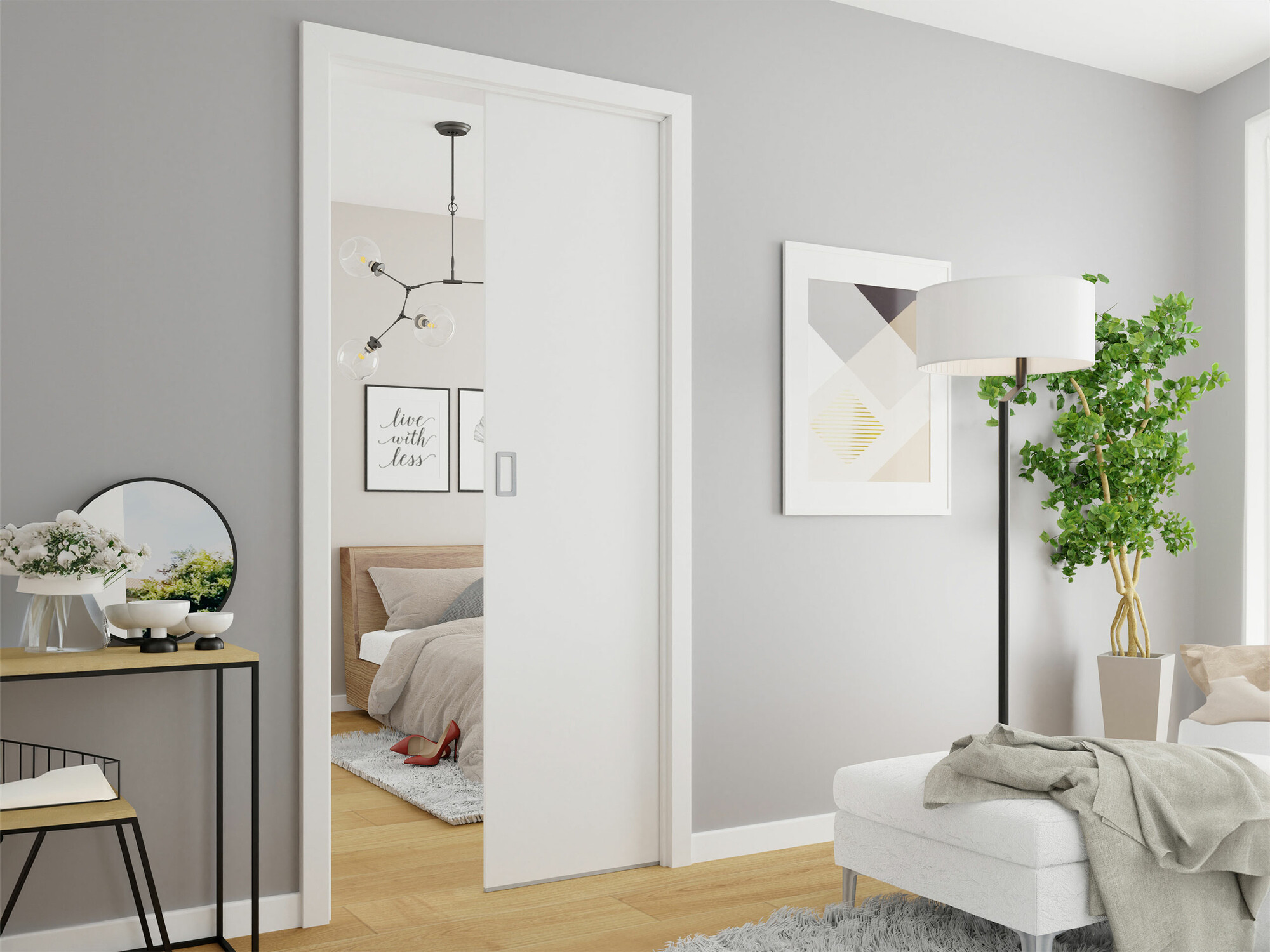 Drsna vrata Dover 183 (Bela)