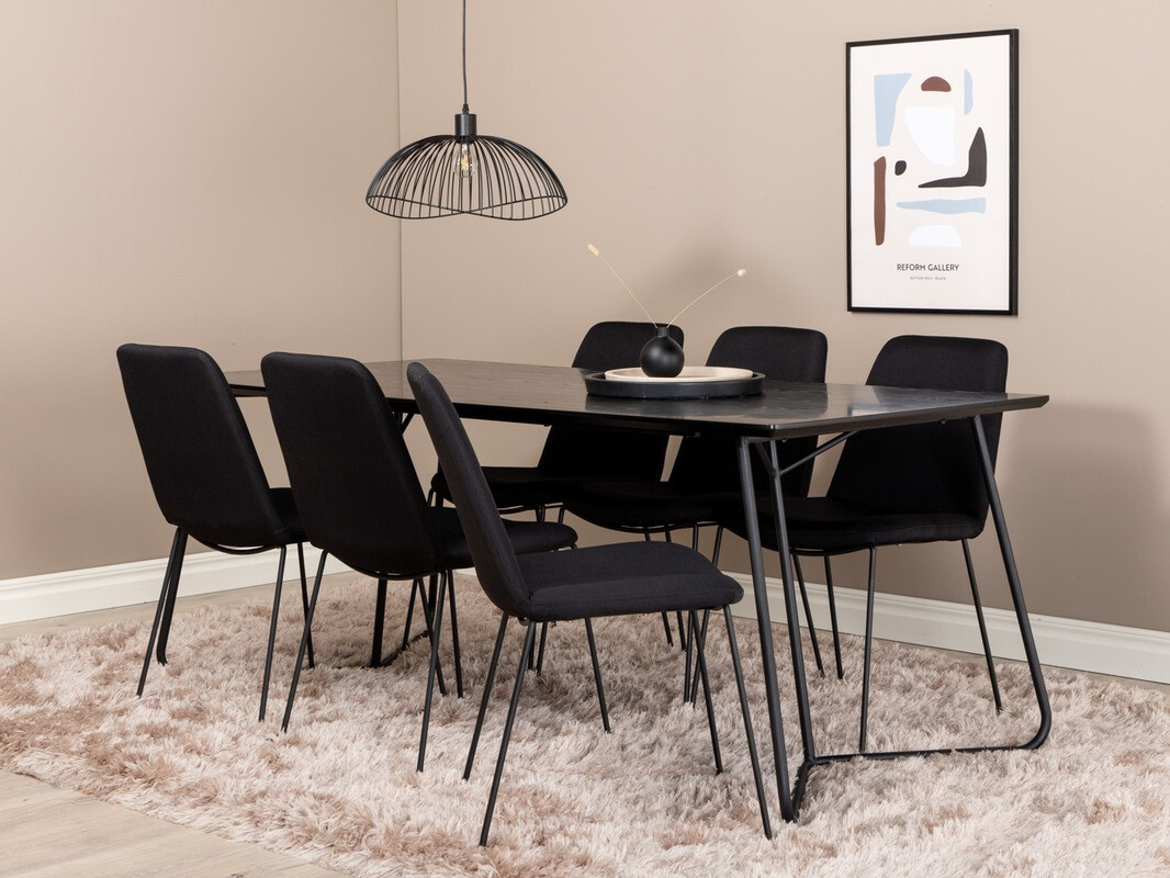 Jedilniški komplet Dallas 3039 (Črna)