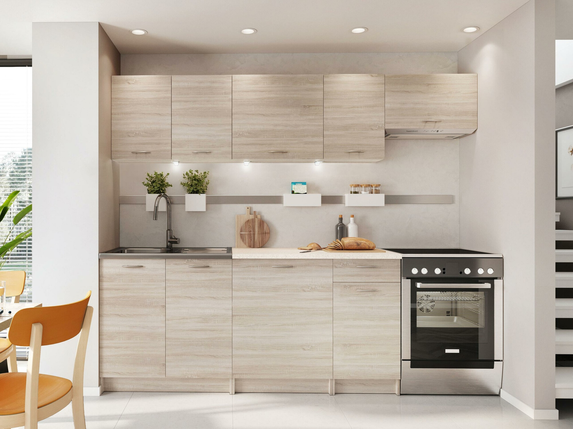 Kuhinjski blok Trenton 105 (Sonoma hrast + Bež)