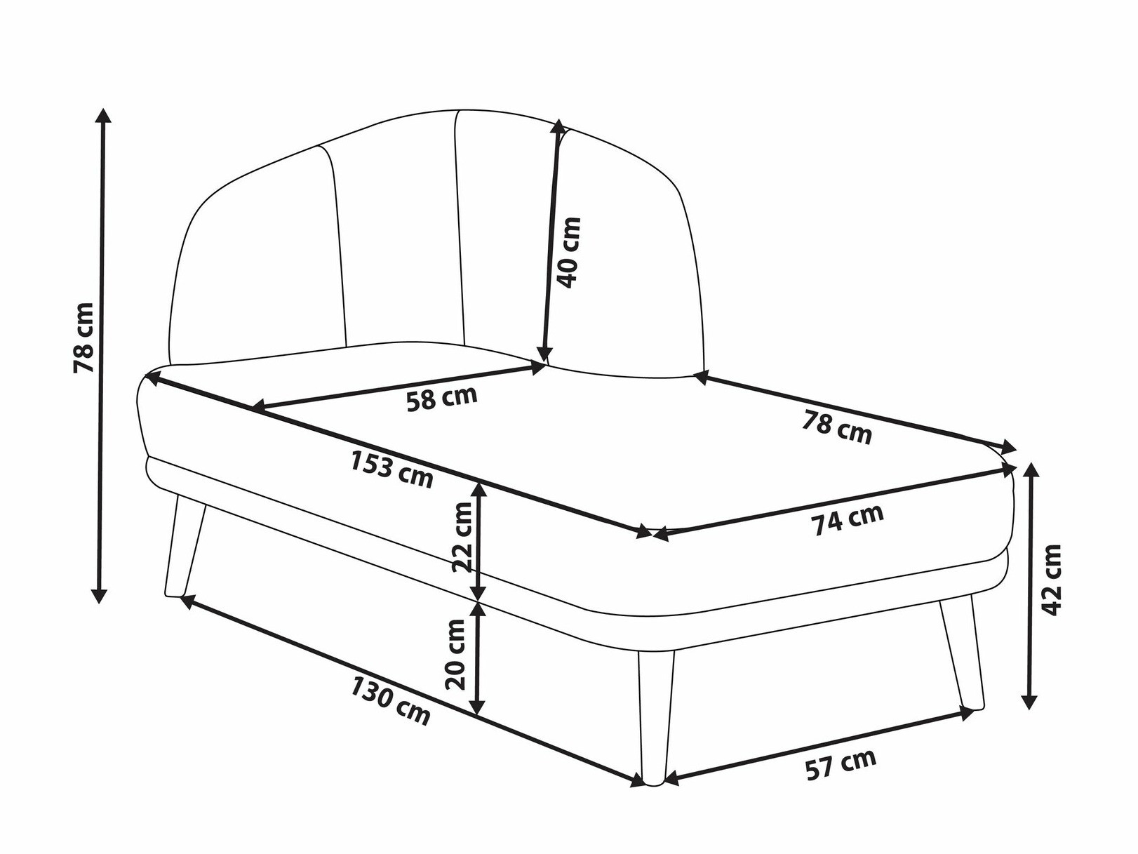 Počivalnik Berwyn 2387 (Rjava)