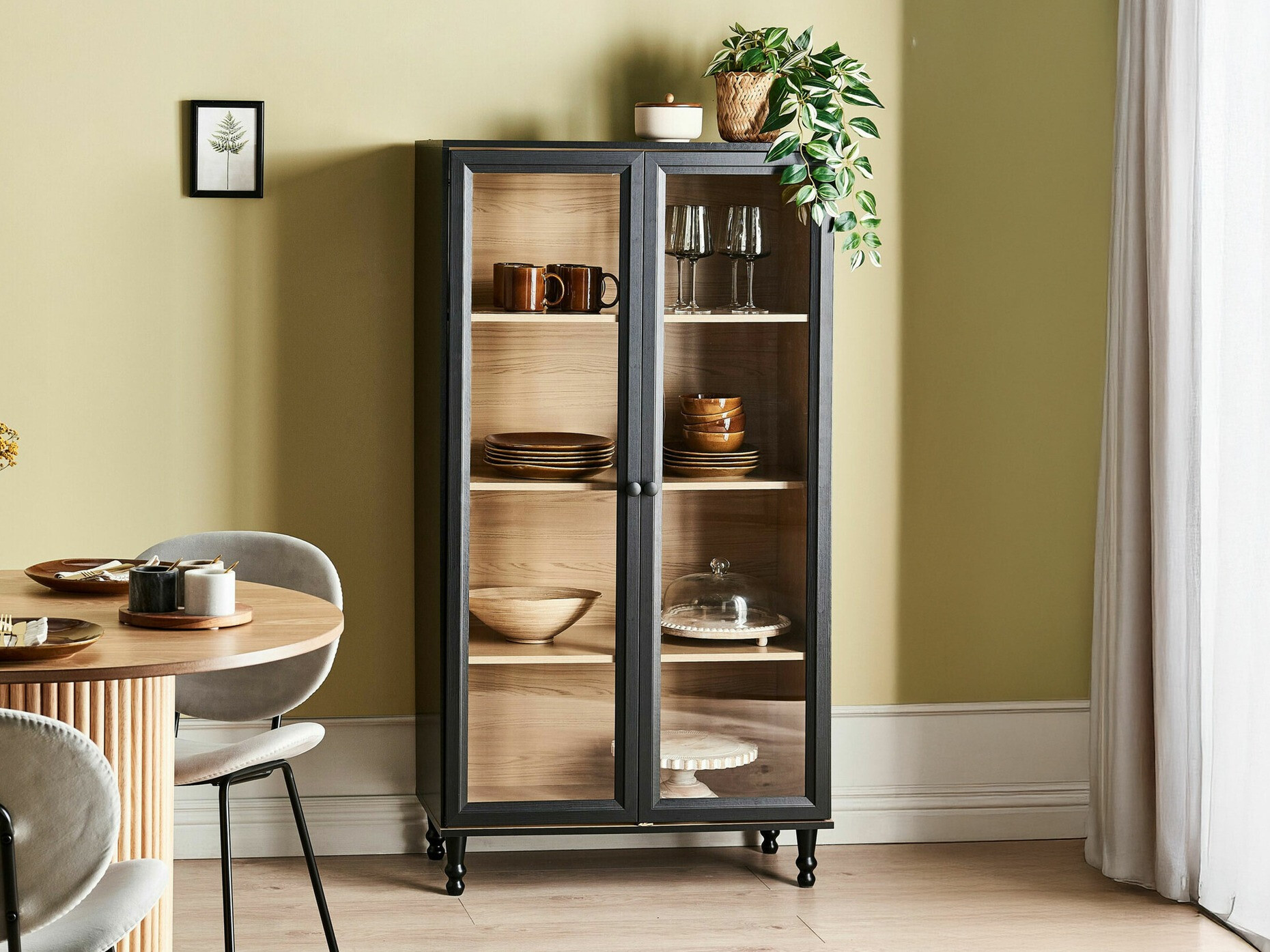 Regal Berwyn 2385 (Črna + Svetel les)