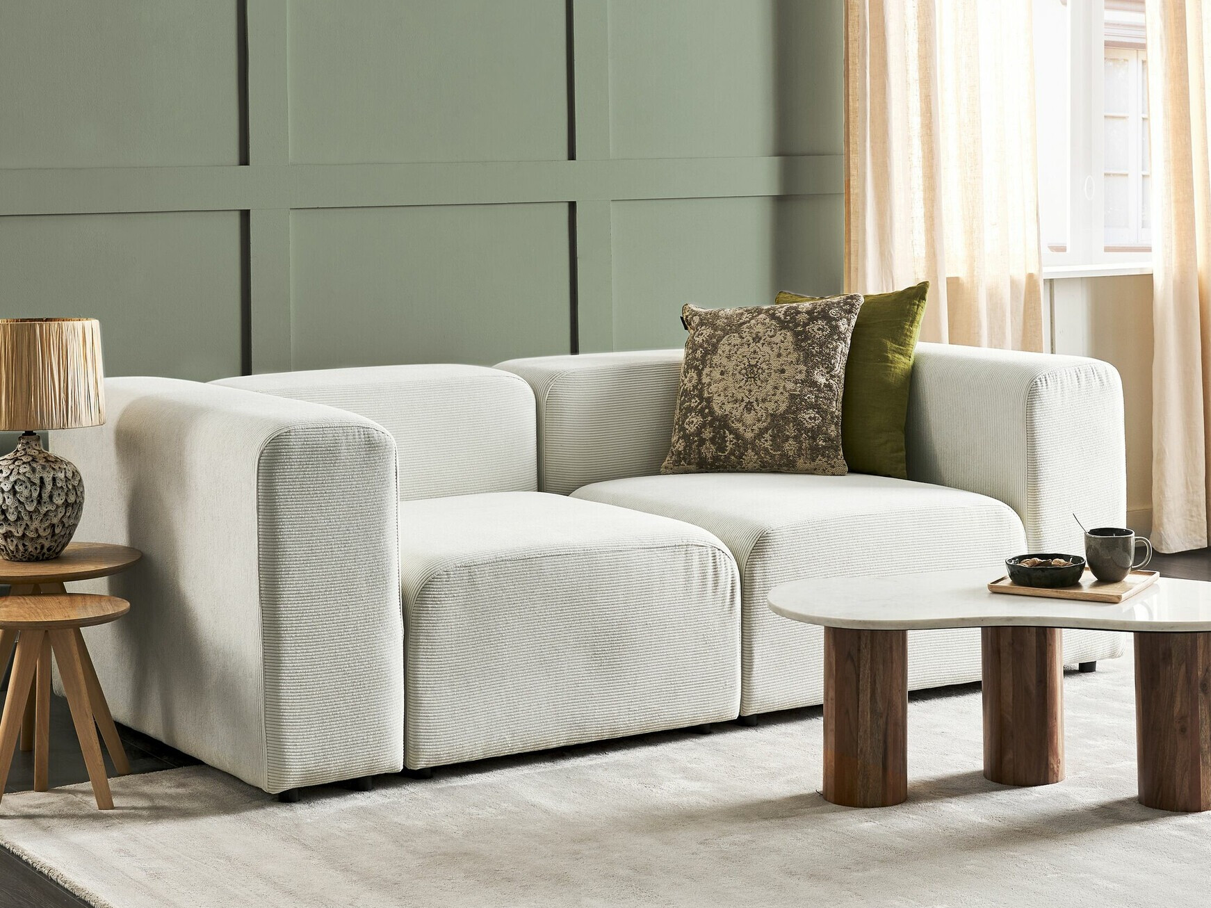 Modularni kavč Balcoro 100 (Krema)