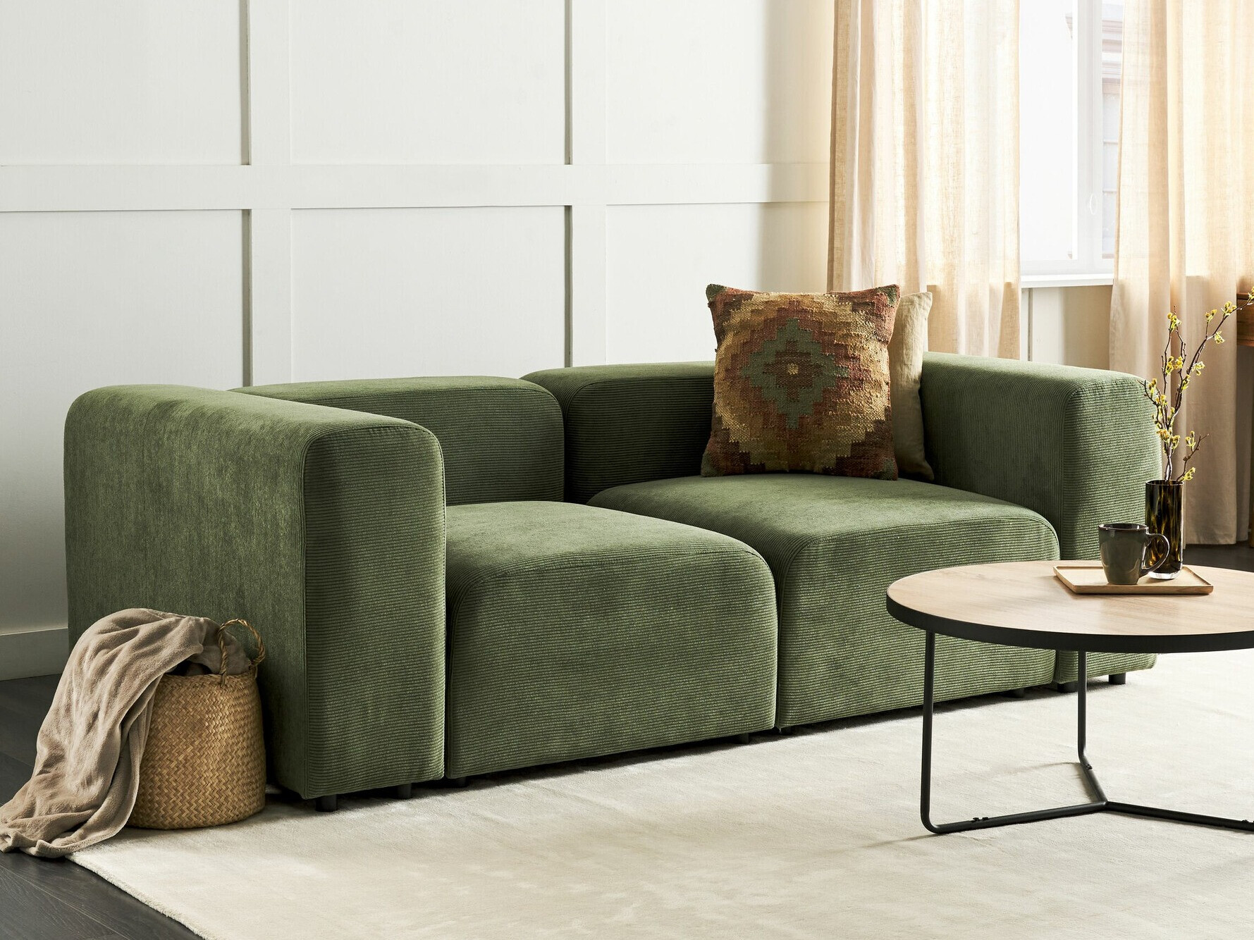 Modularni kavč Balcoro 100 (Zelena)