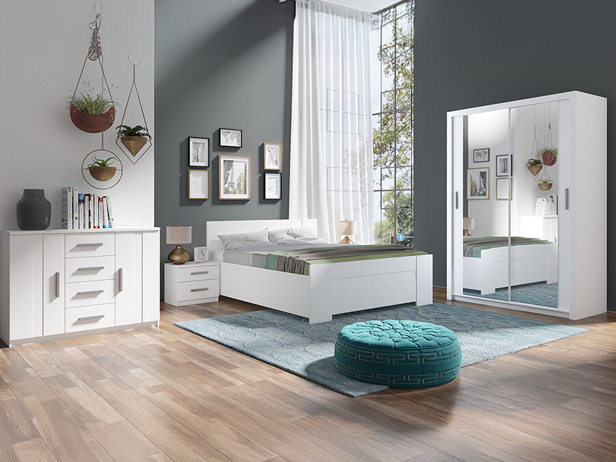 Komplet spalnic Catromi 113 (Bela)