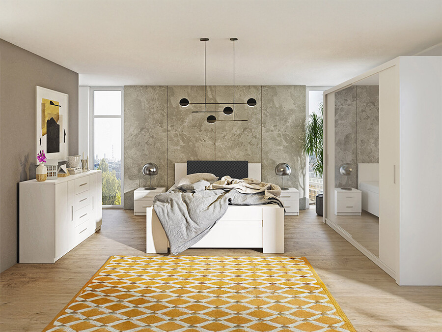 Komplet spalnic Catromi 114 (Bela + Soft Pik 011)