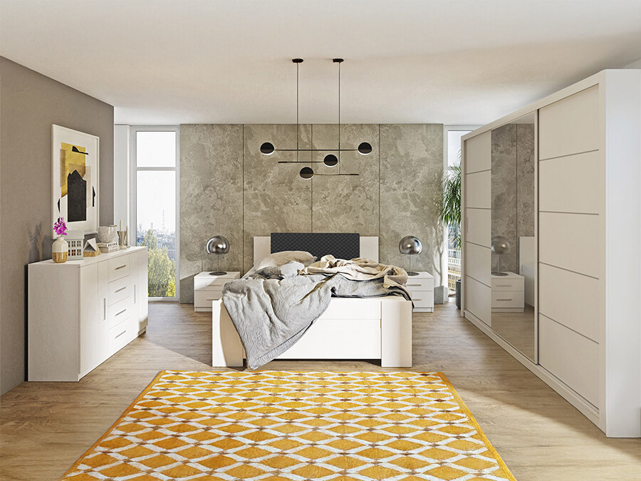 Komplet spalnic Catromi 116 (Bela + Soft Pik 011)