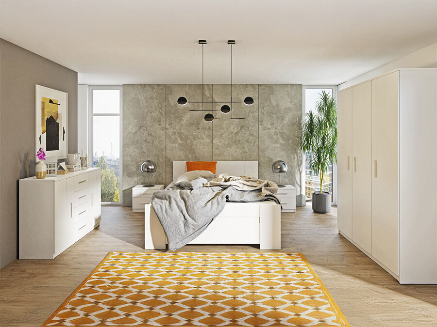 Komplet spalnic Catromi 123 (Bela)