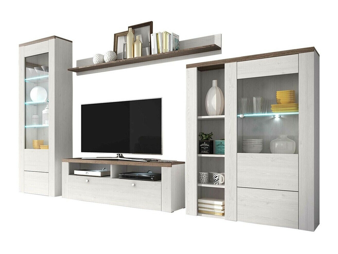 Komplet za dnevno sobo Salelbo 100 (Svetel sibirski macesen + Tartuf hrast)