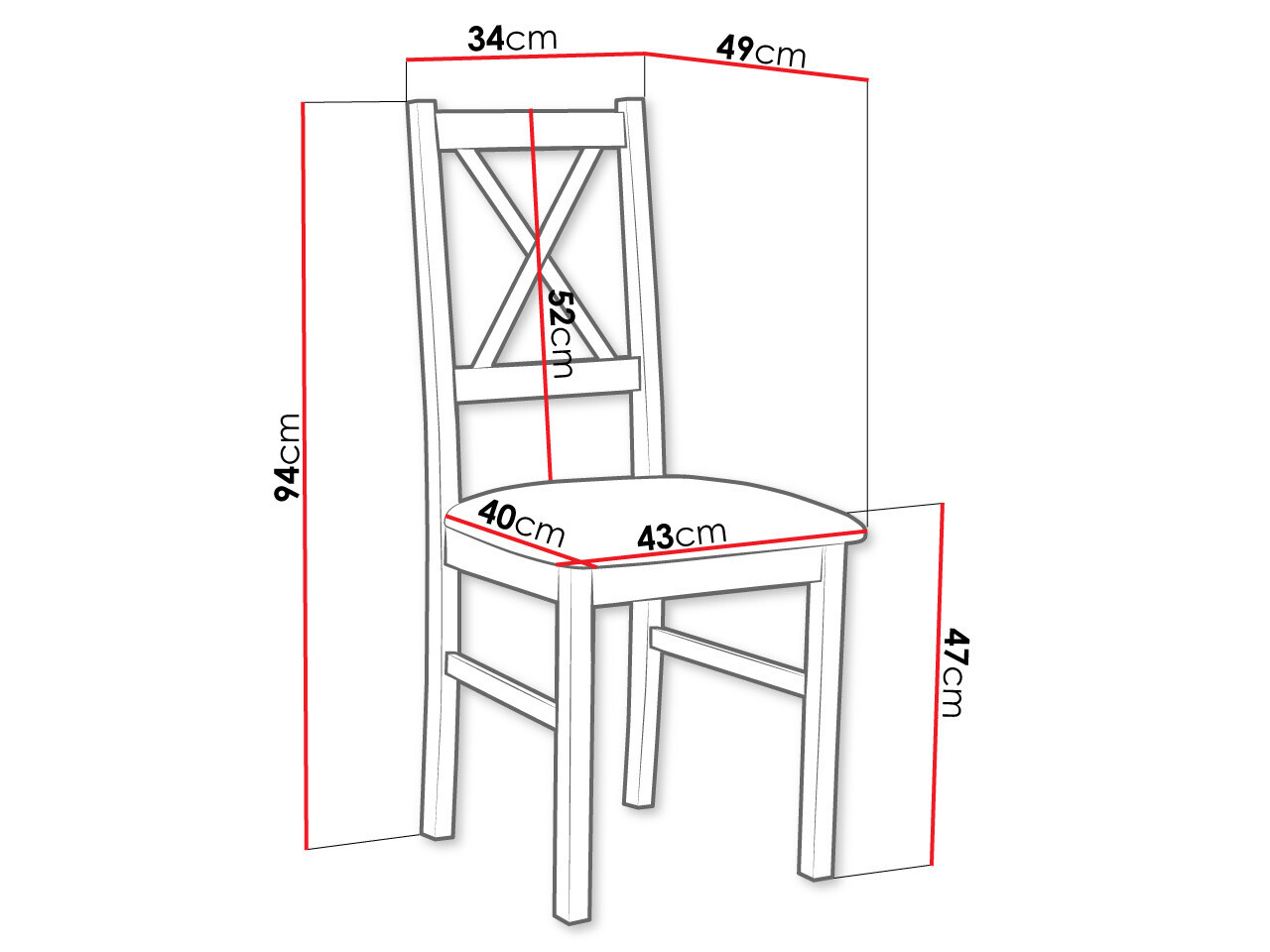 Stol Victorville 173 (Črna)