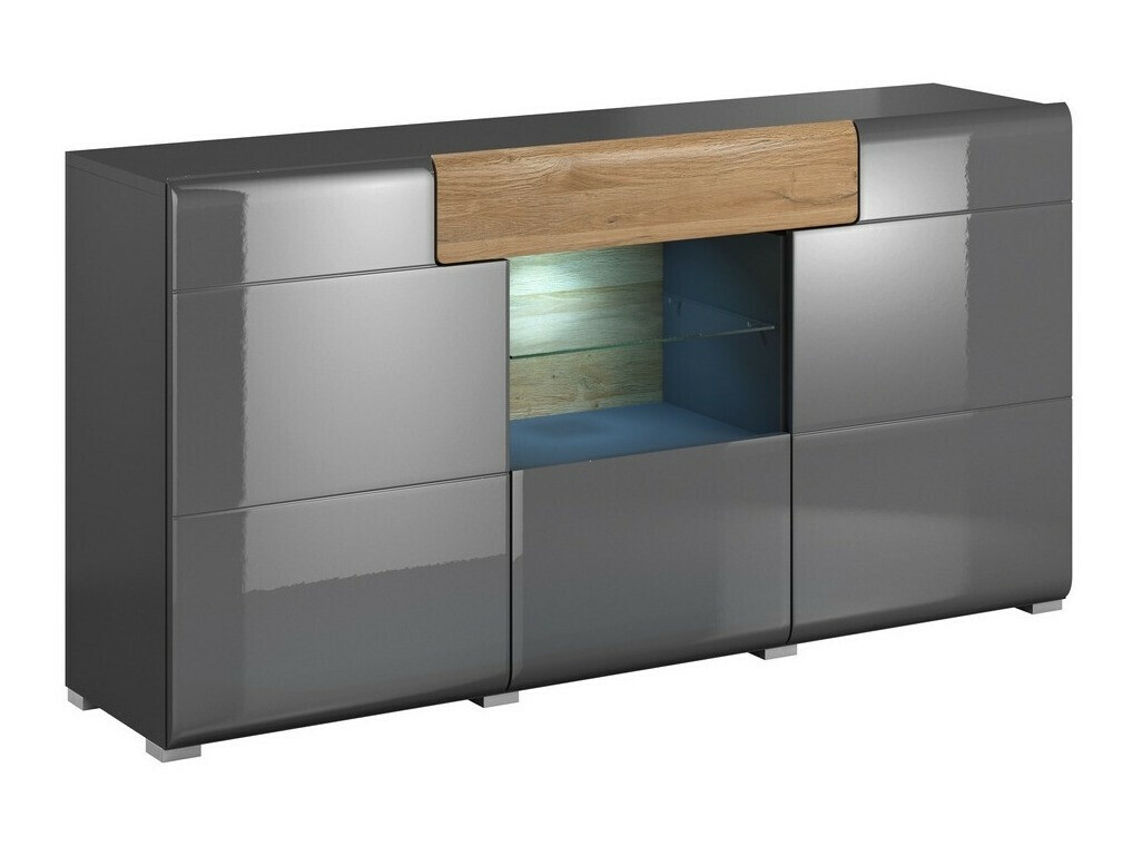 Komoda Torsone 108 (Antracit + Gloss antracit + Hrast Grandson)