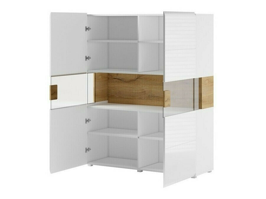 Komplet za dnevno sobo Torsone 104 (Antracit + Gloss antracit + Hrast Grandson)