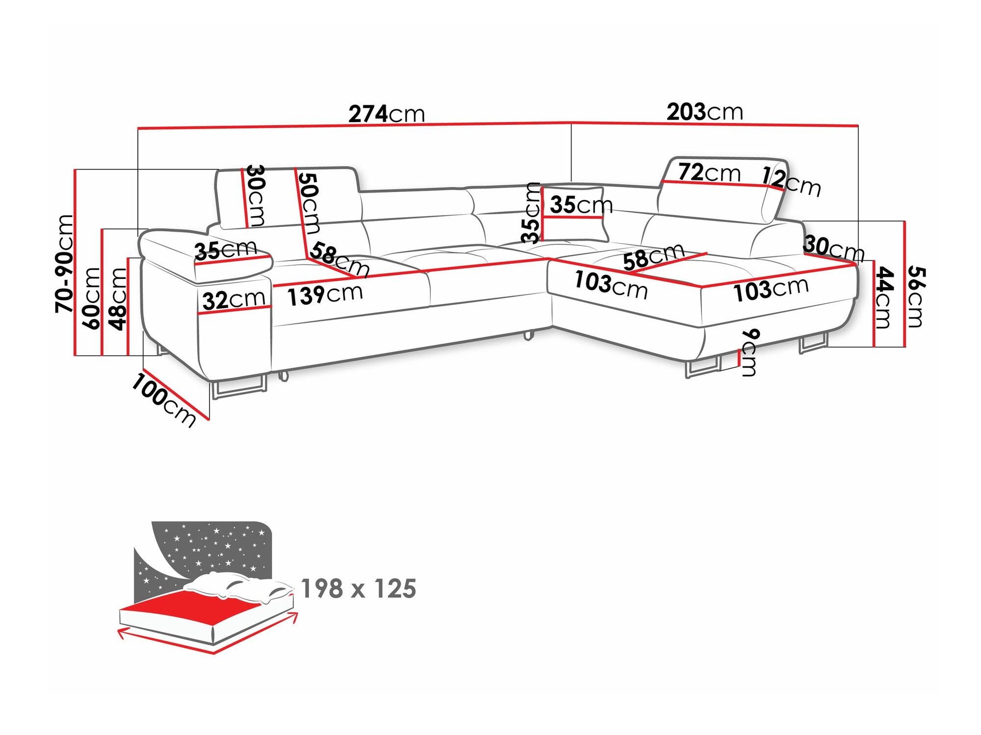 Kotna garnitura Comfivo Eliferu 100 (Lux 05)